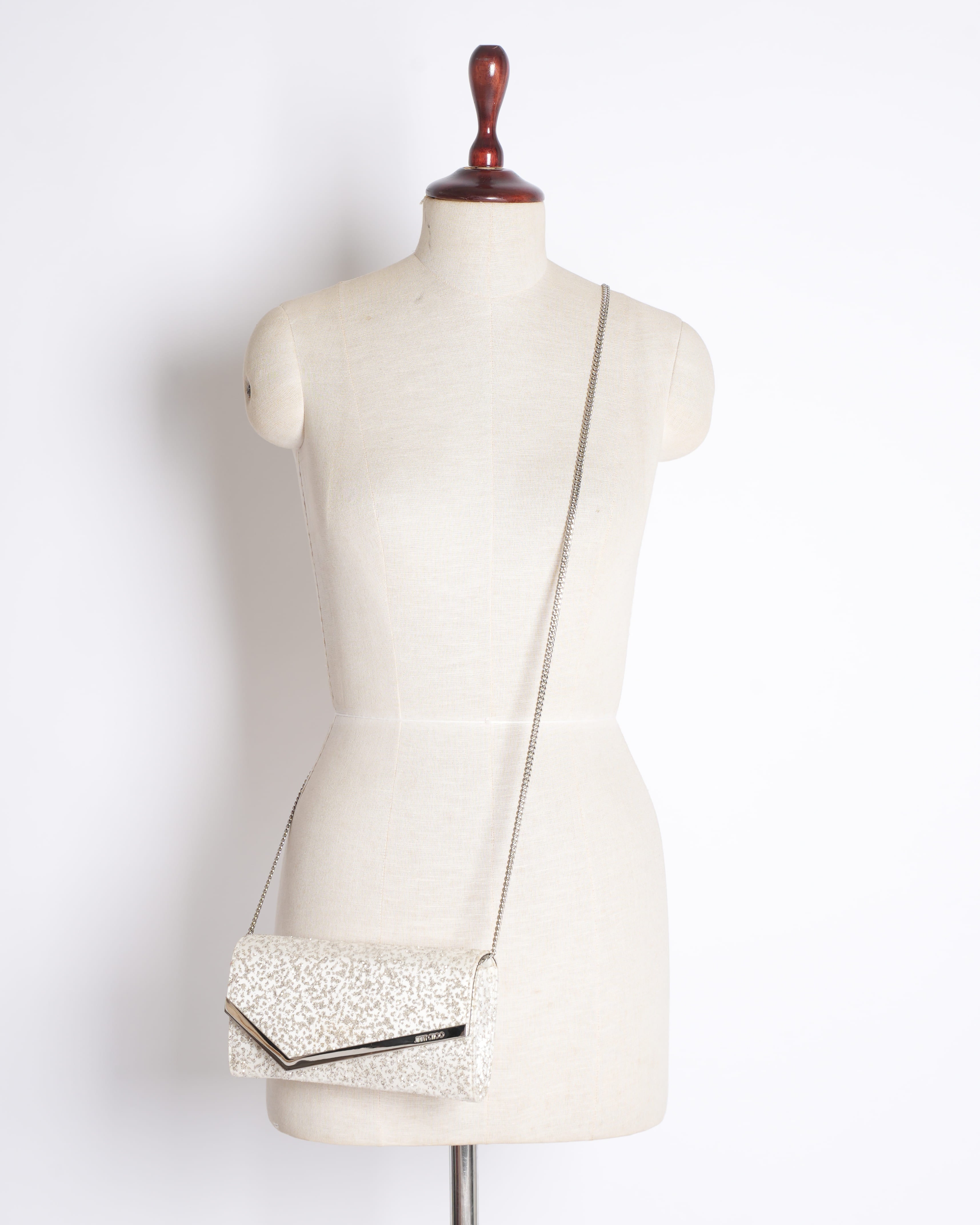 New Jimmy Choo Emmie Clutch with Shoulder Strap