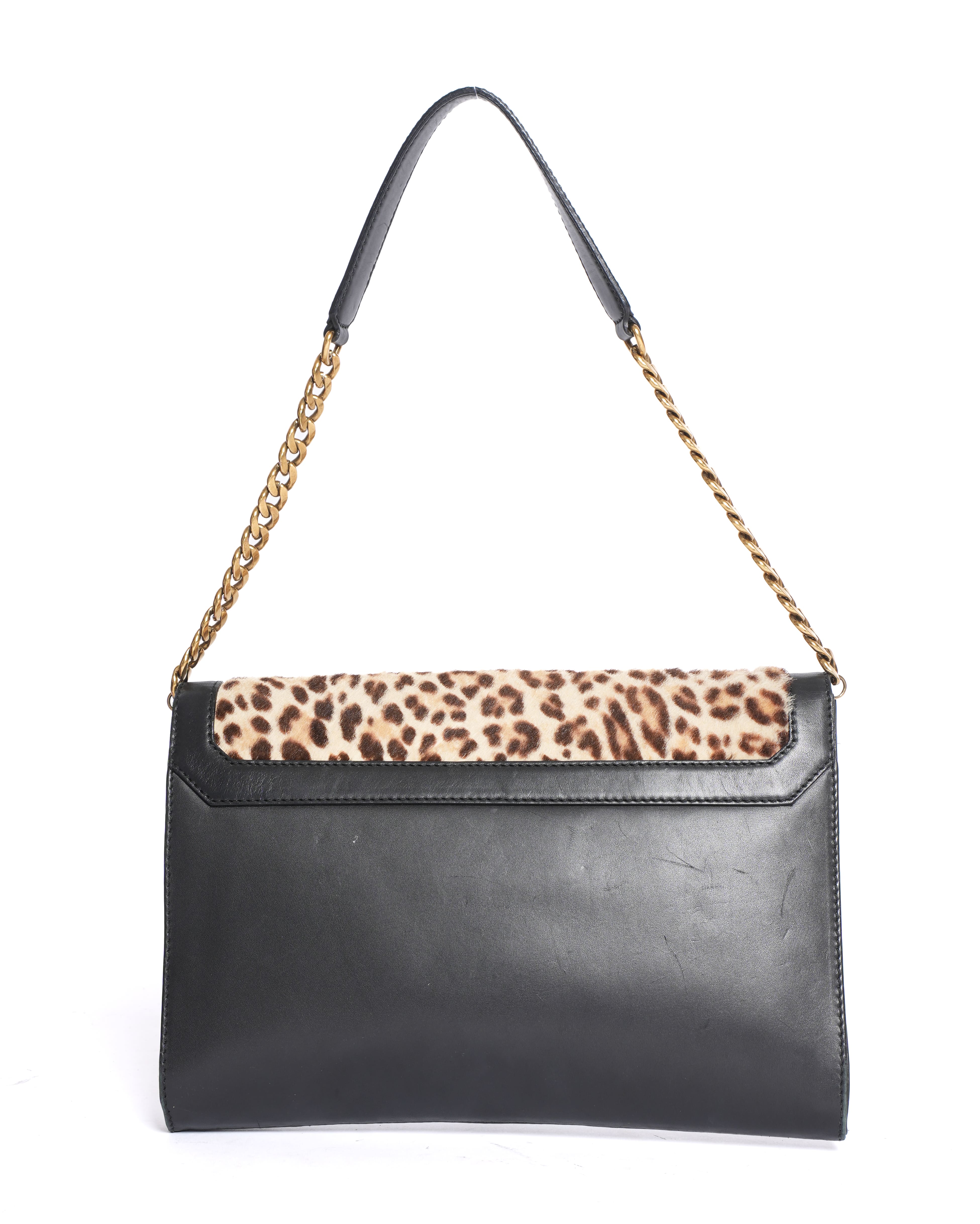 Jimmy Choo Leopard Print Shoulder Bag