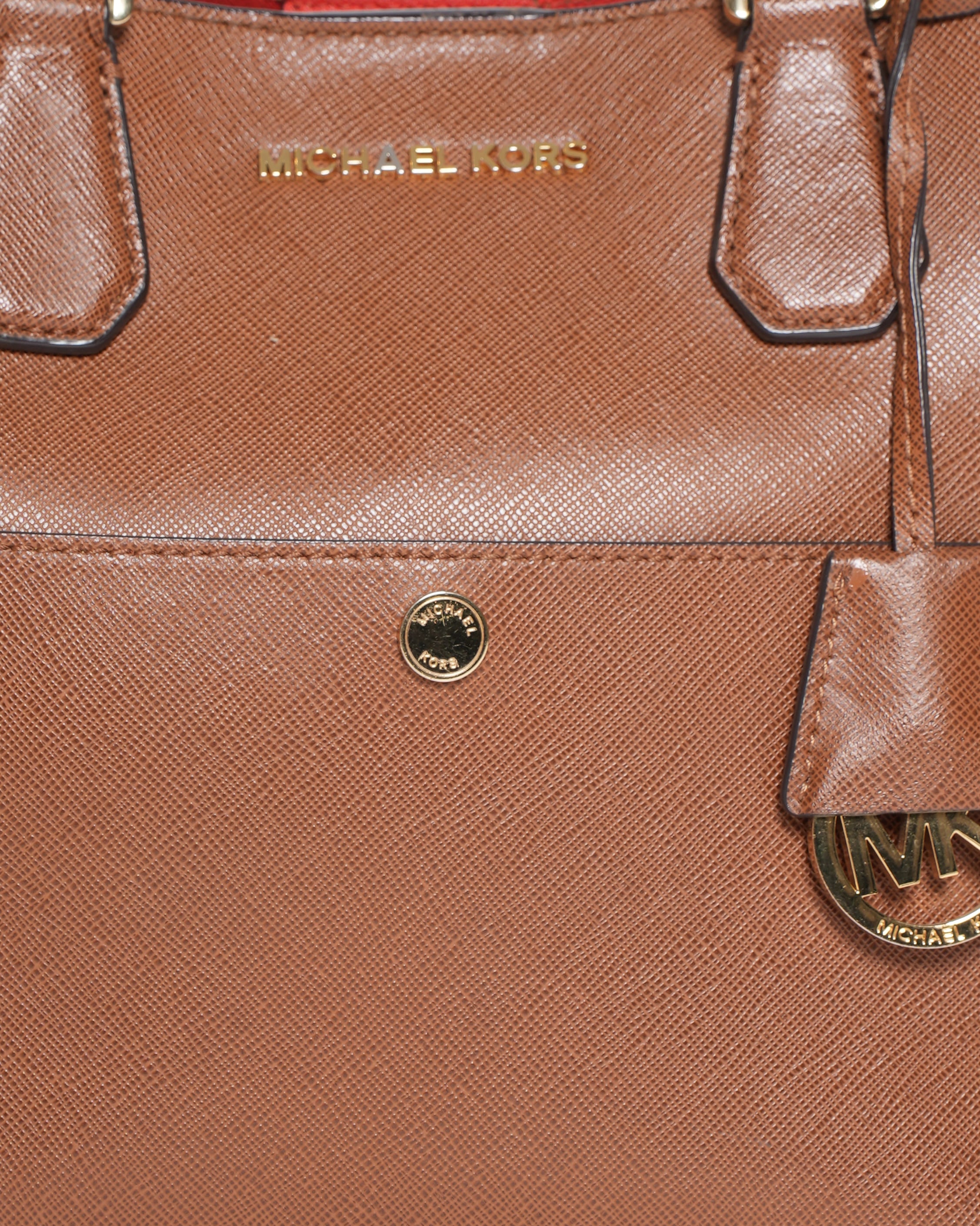 Michael Kors Brown Top-Handle Leather Bag