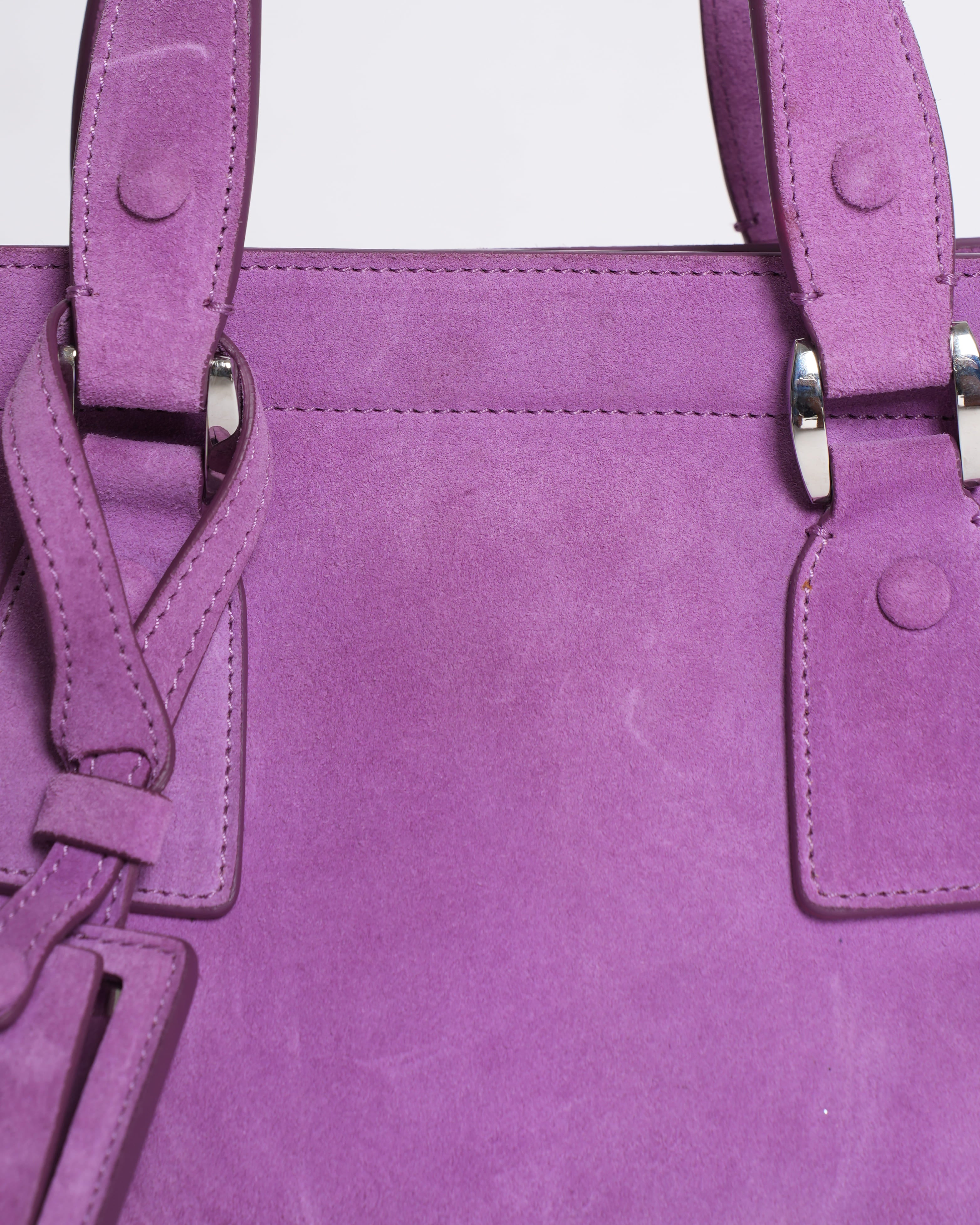 Giorgio Armani Le Sac Shoulder Bag in Suede