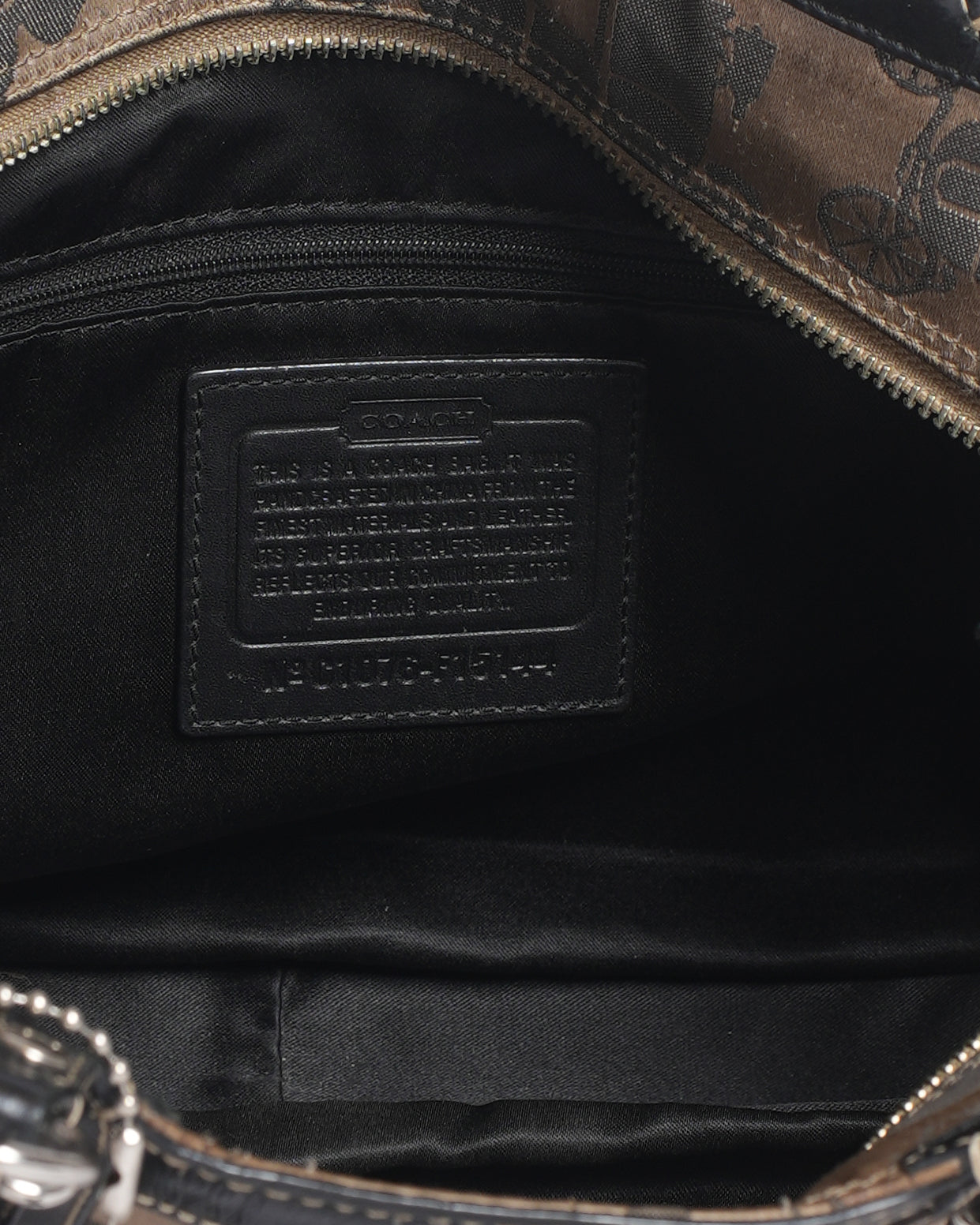 Coach signature horse carriage shoulder bag