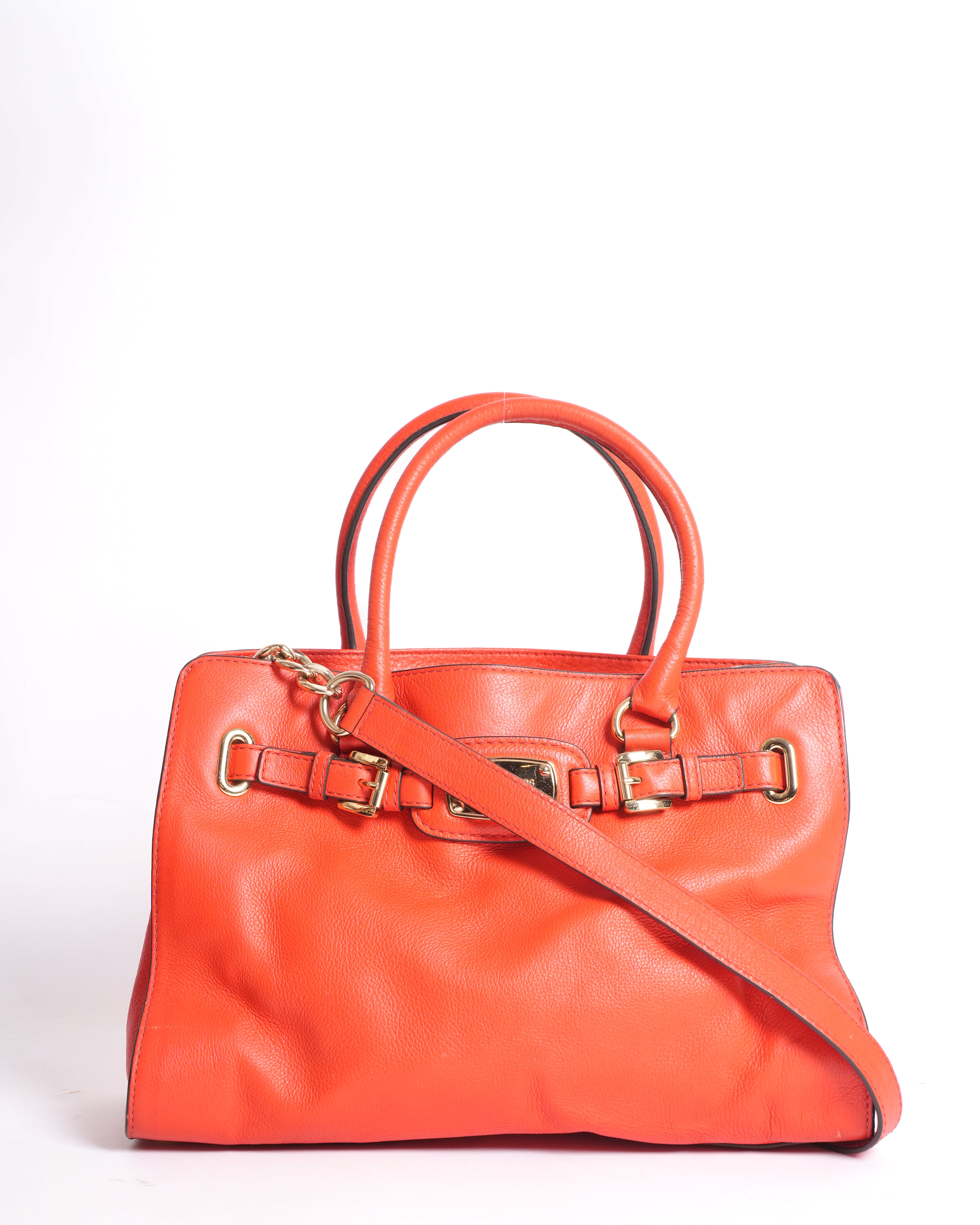 Michael kors hamilton east west orange bag