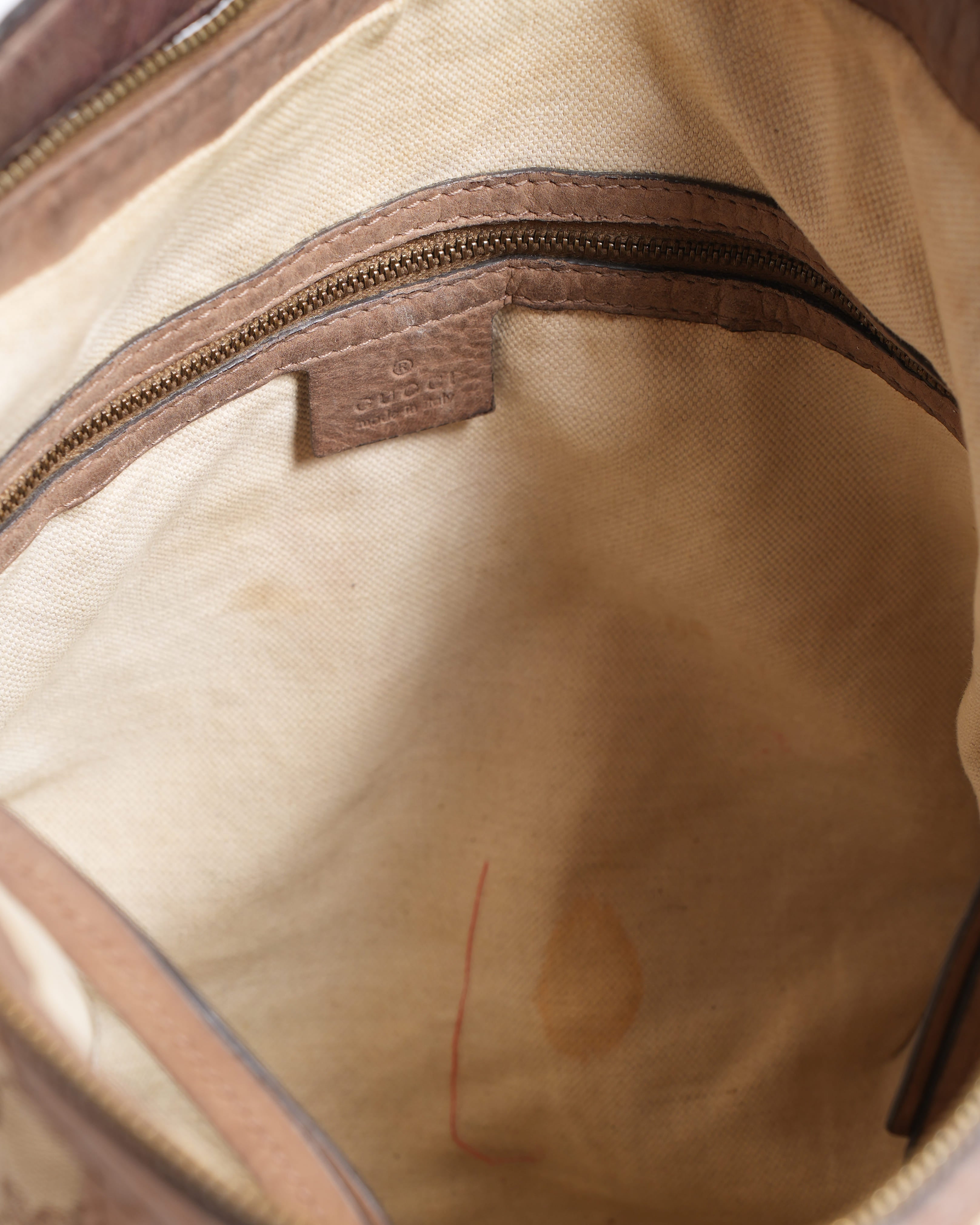 Gucci Canvas Small Running GG Hobo Bag