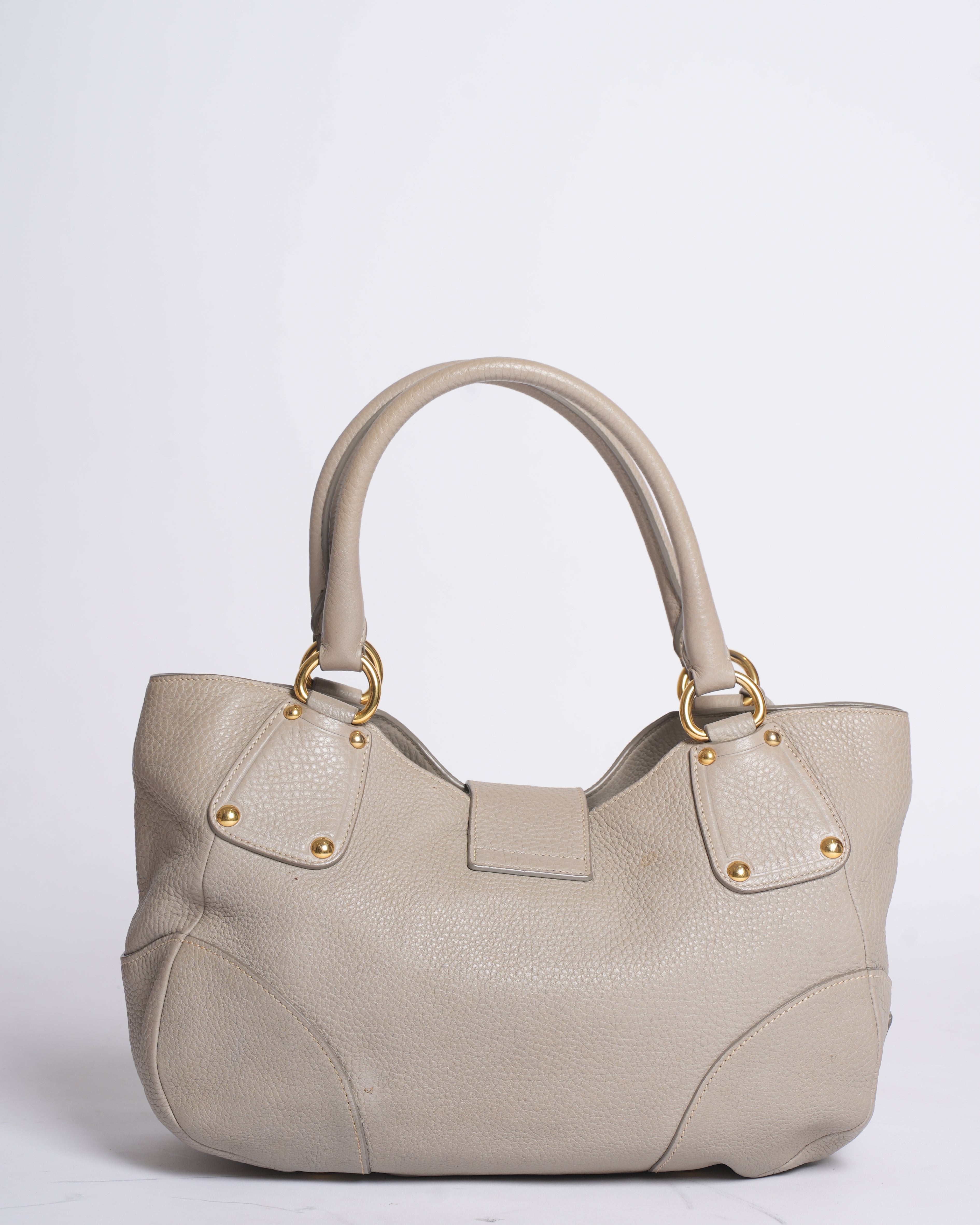 Prada Tracolla Camel Leather Shoulder Bag