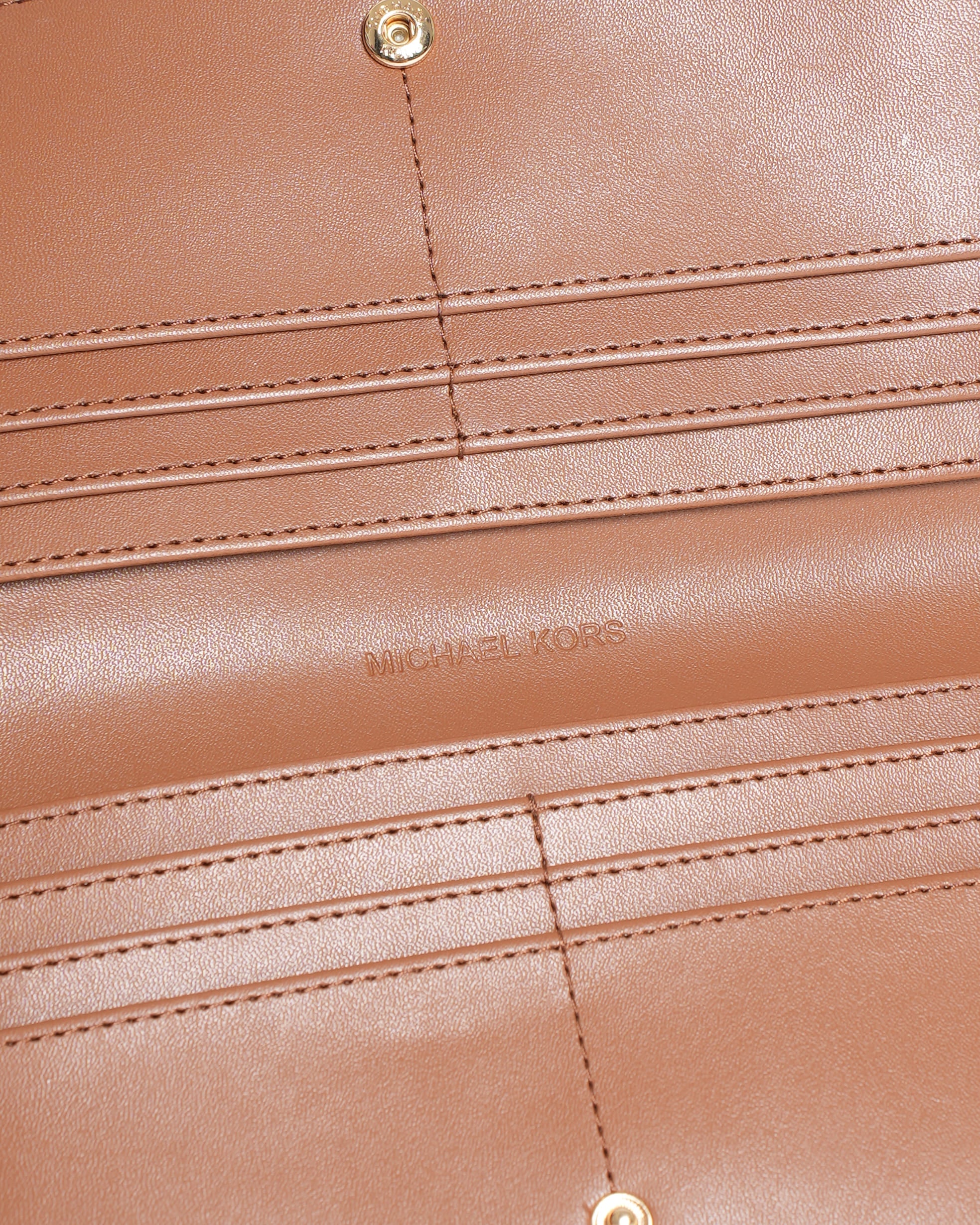 New Michael Kors Monogram Wallet in Brown