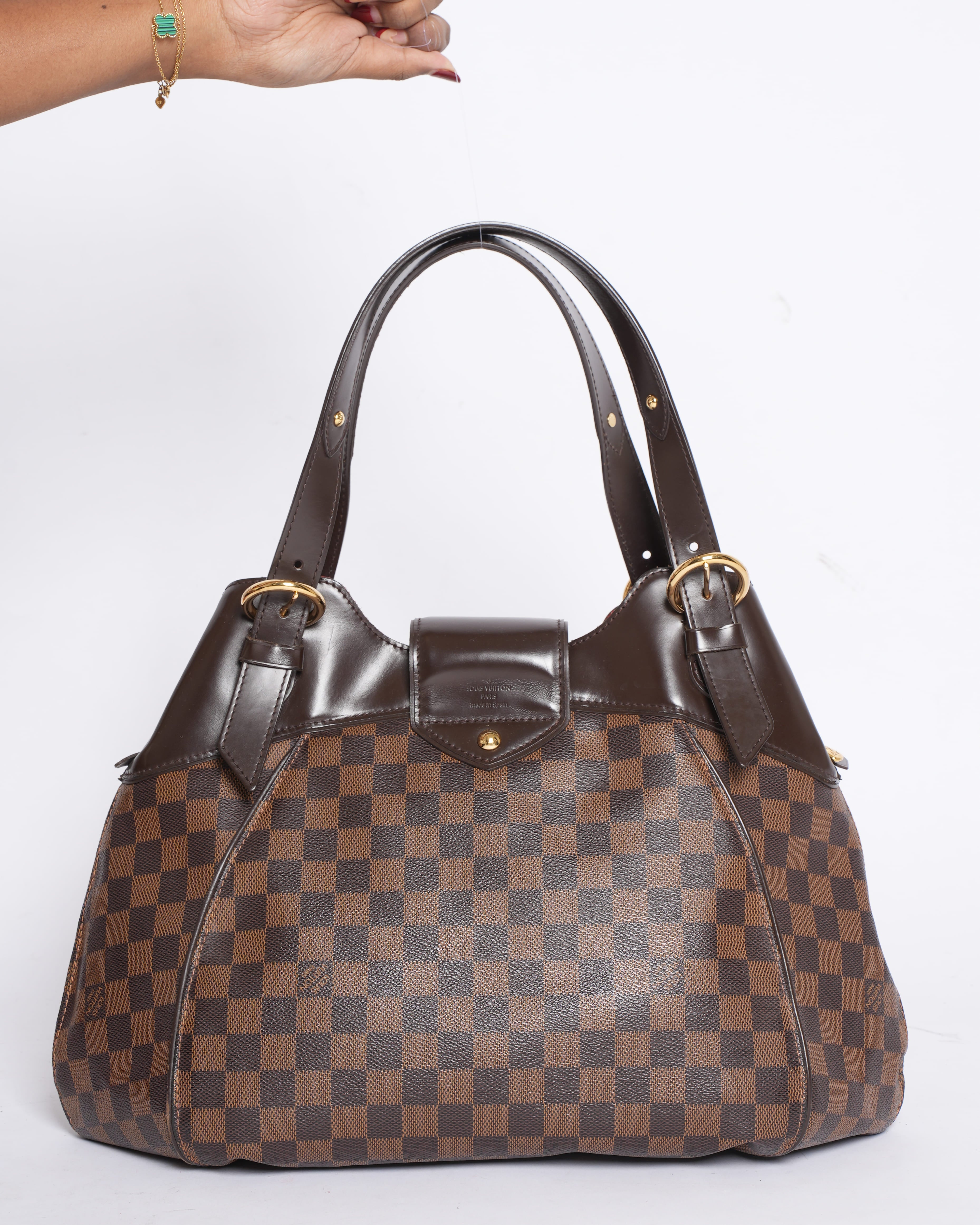 Louis Vuitton Damier Ebene Canvas Sistina Bag