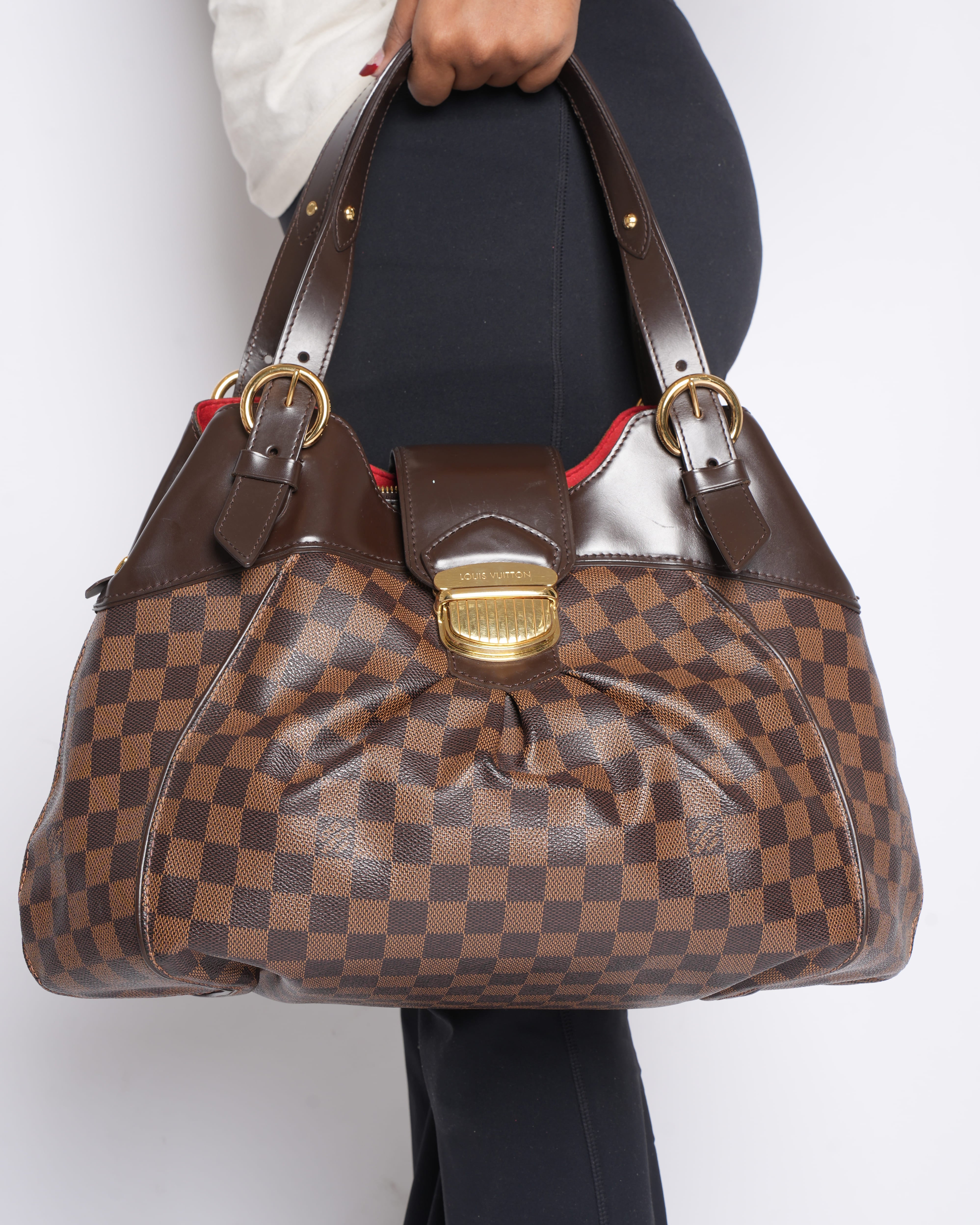 Louis Vuitton Damier Ebene Canvas Sistina Bag