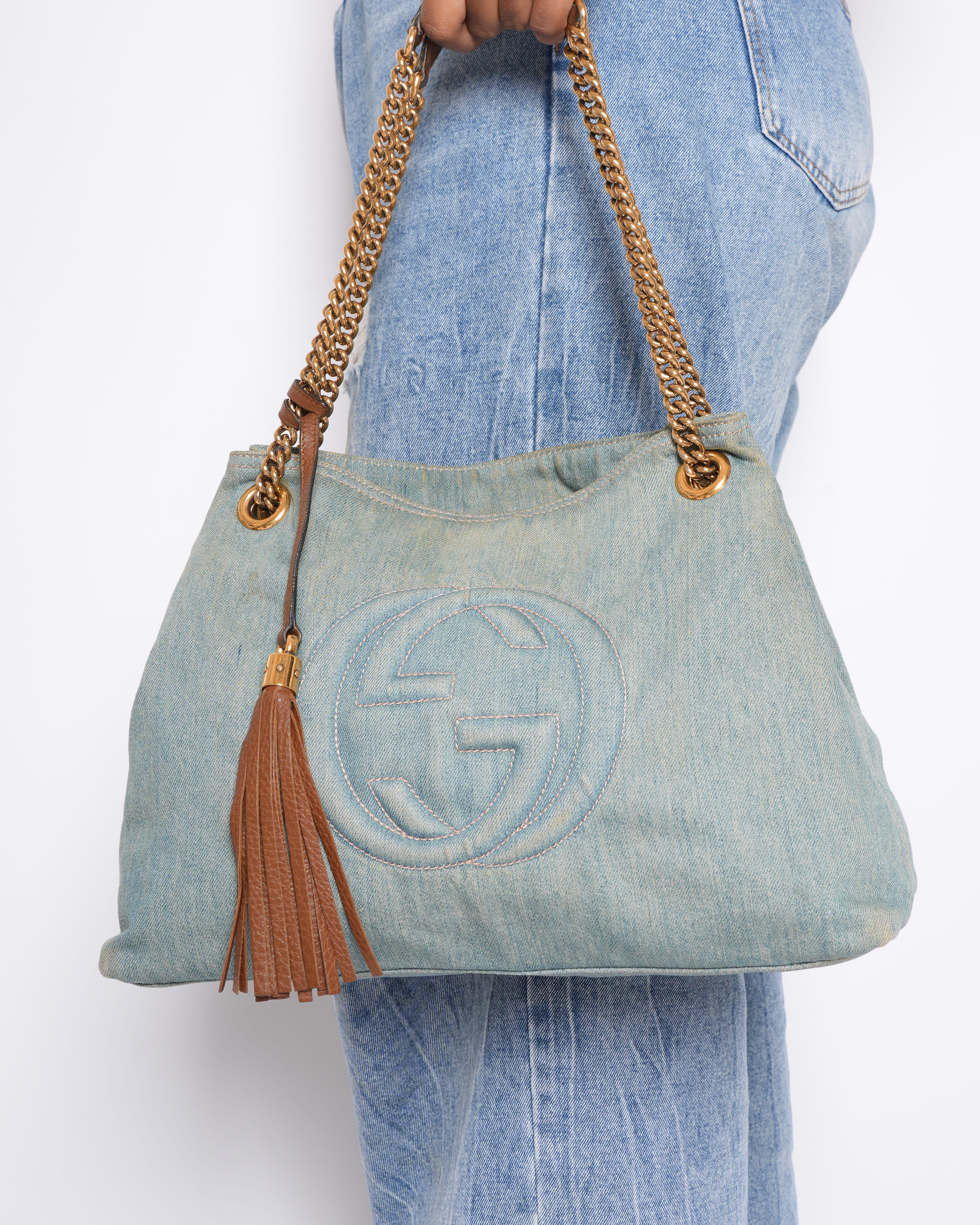 Gucci Denim Soho Bag