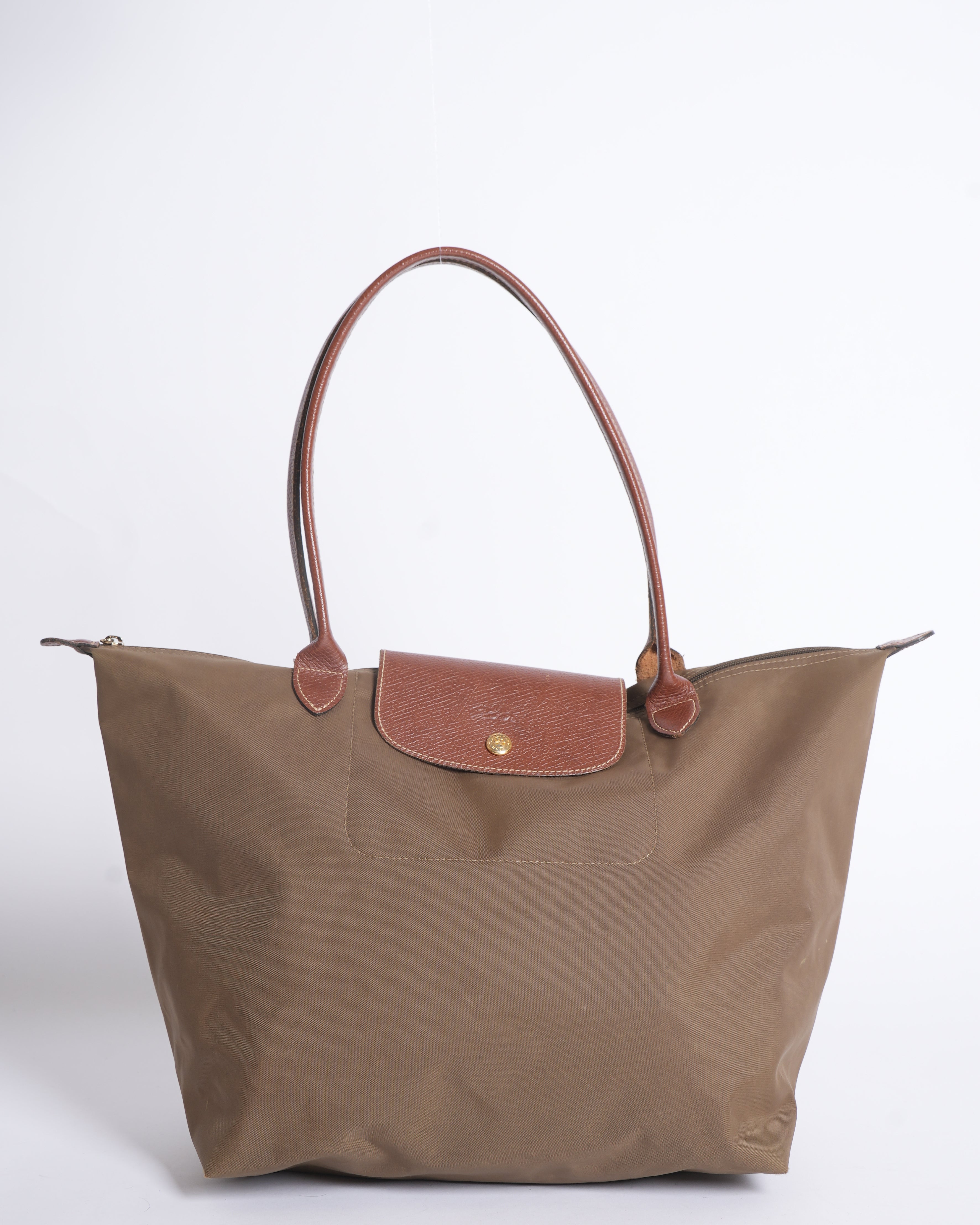 Longchamp Le Pliage L Tote Bag in olive Green