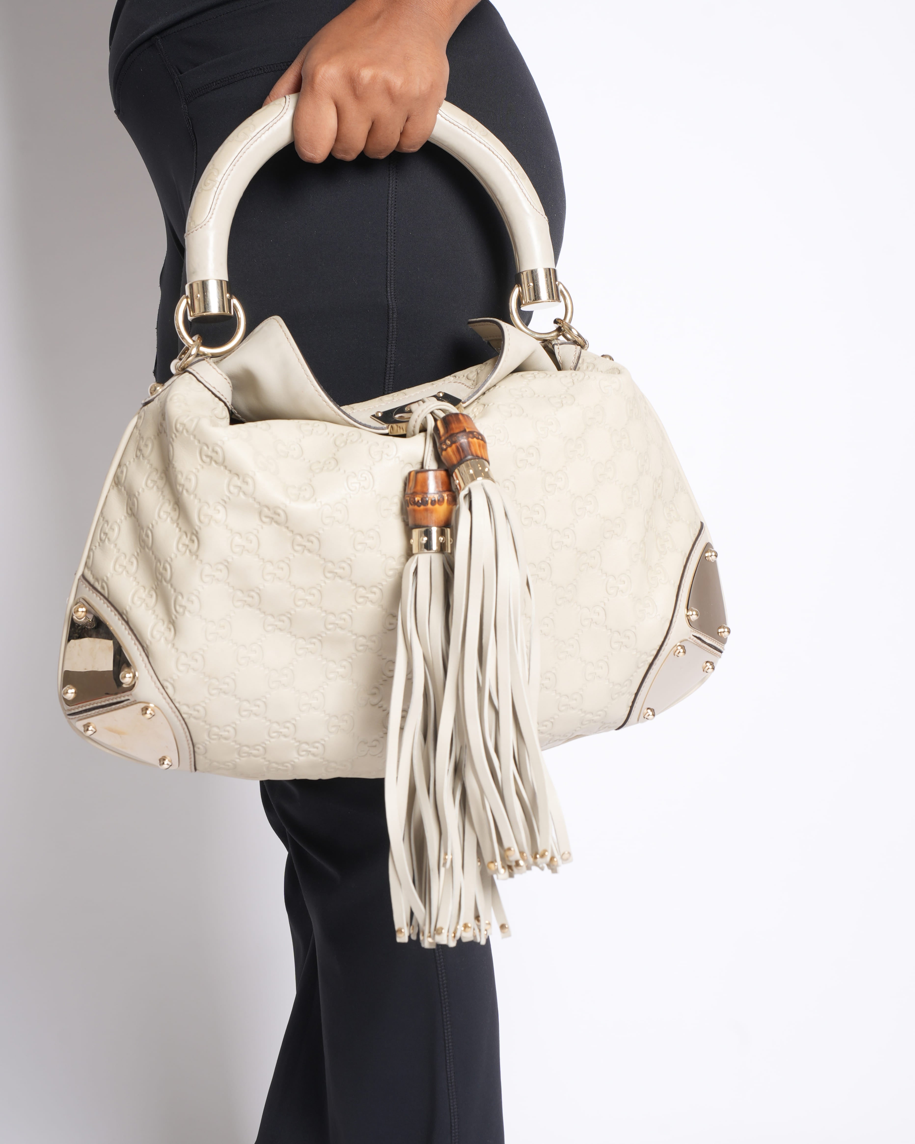 Gucci Indy Large Guccissima Shoulder Bag