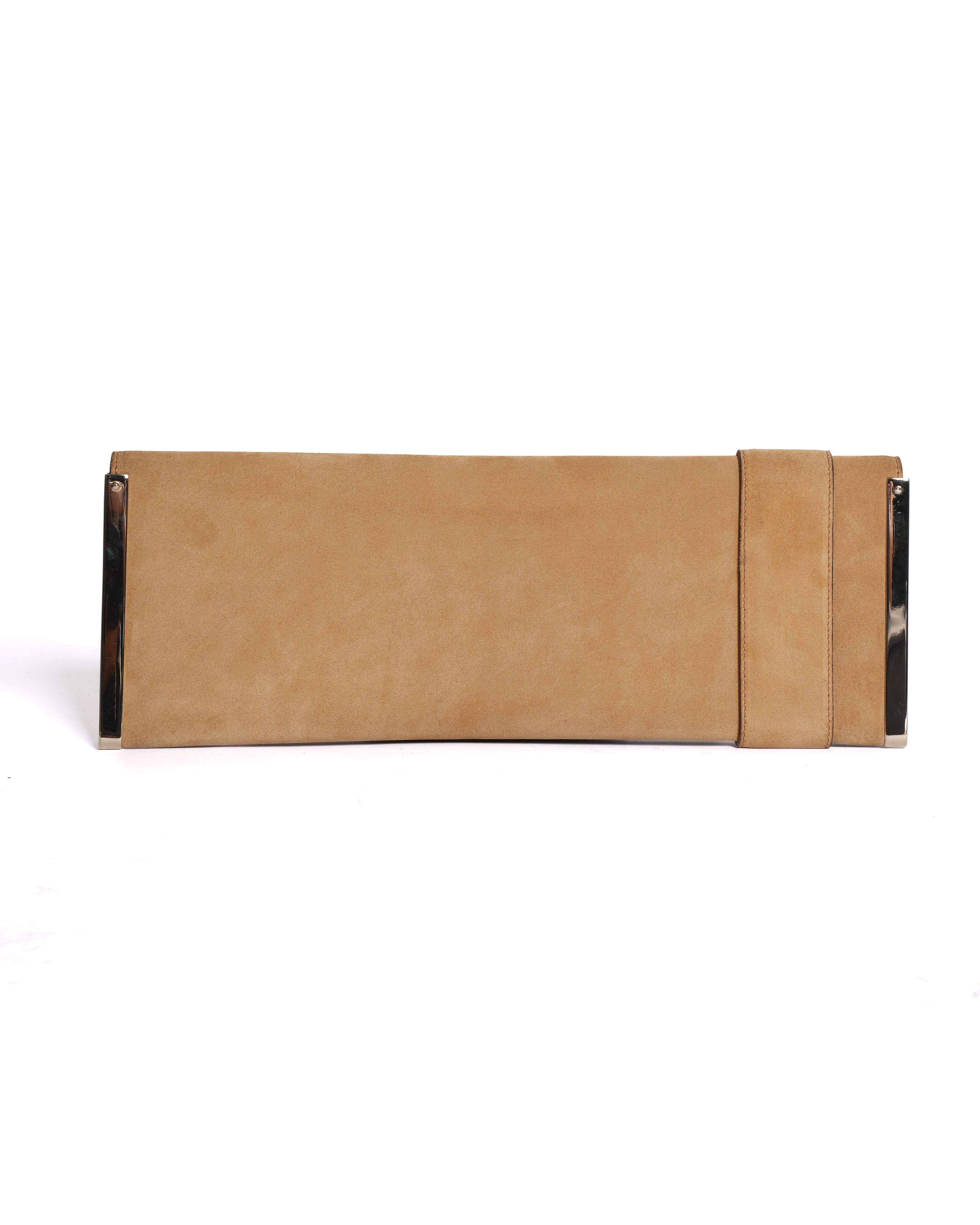 Gucci Romy Suede Clutch Bag