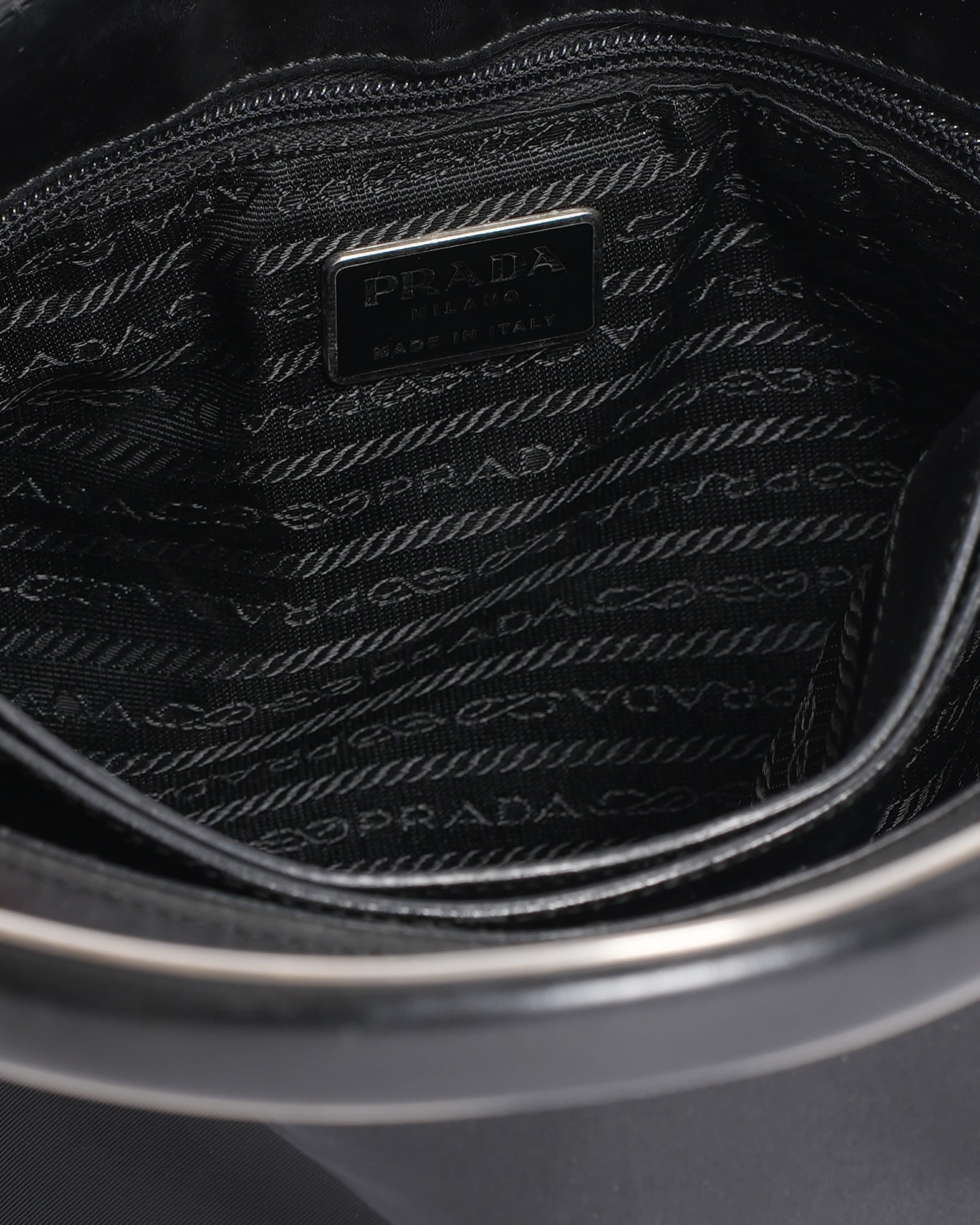 Prada Nylon Shoulder Bag in Black