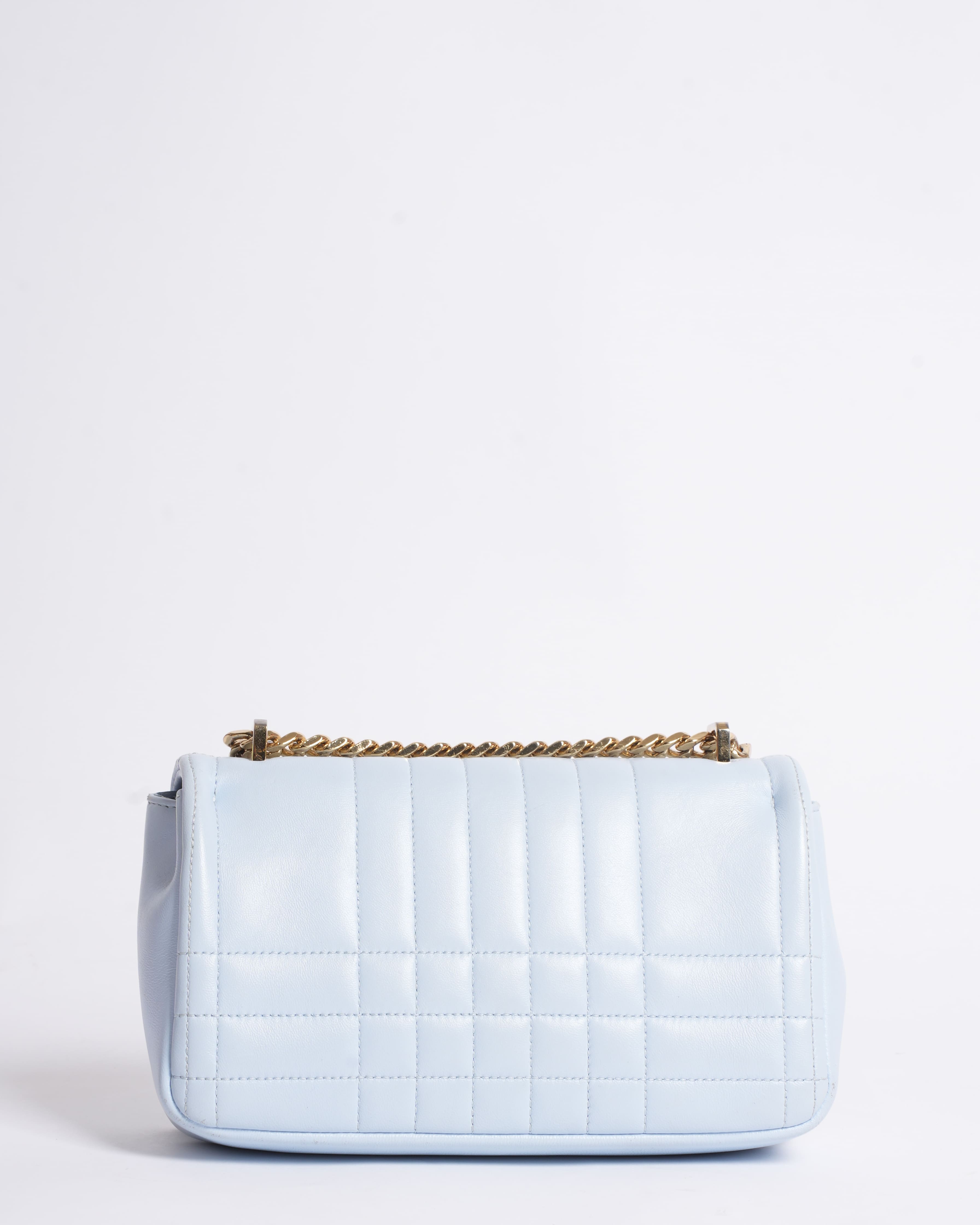 BURBERRY Blue Lola Small Leather CrossBody Bag