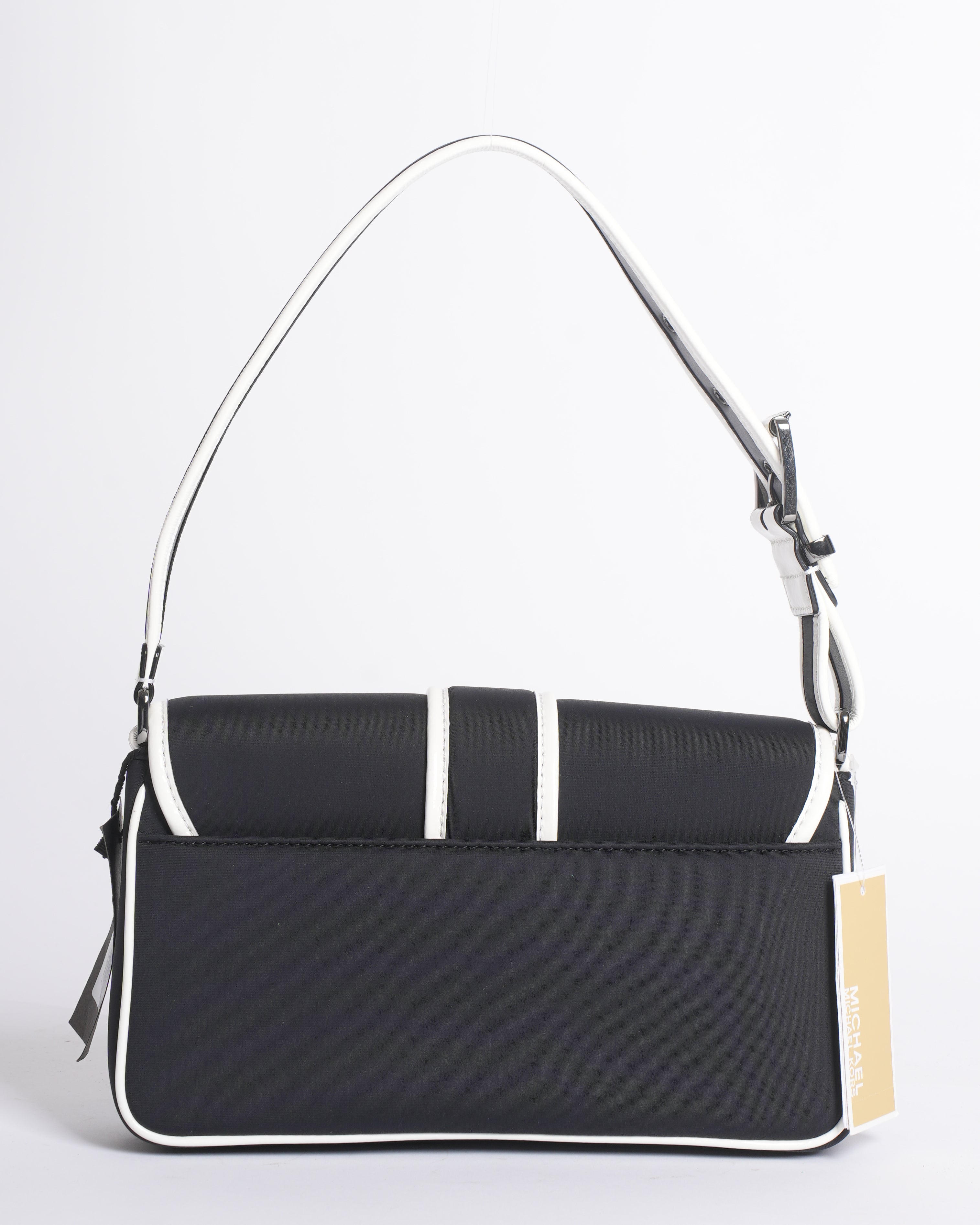 New Michael Kors Colby Medium Two-Tone Neoprene Shoulder Bag