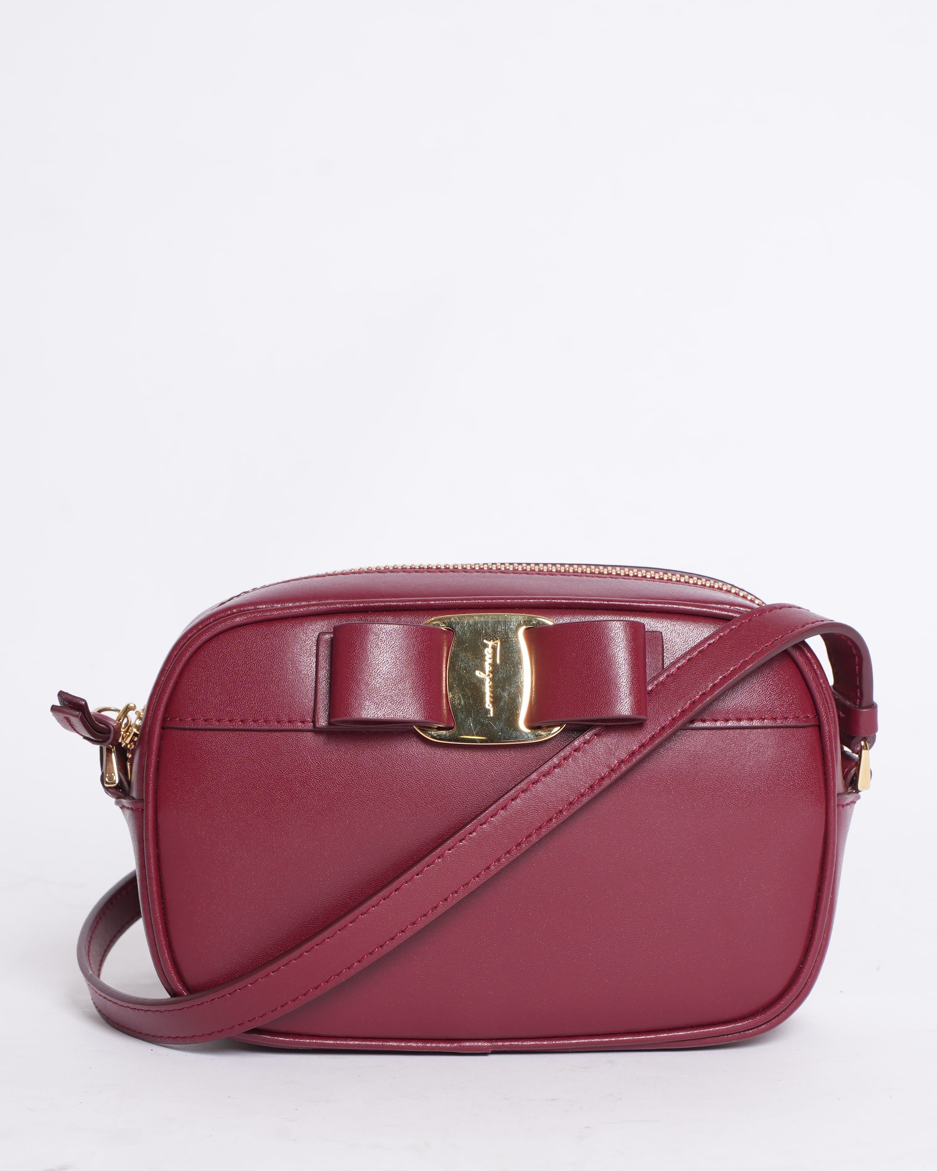 New Salvatore Ferragamo Vara Bow Camera Bag