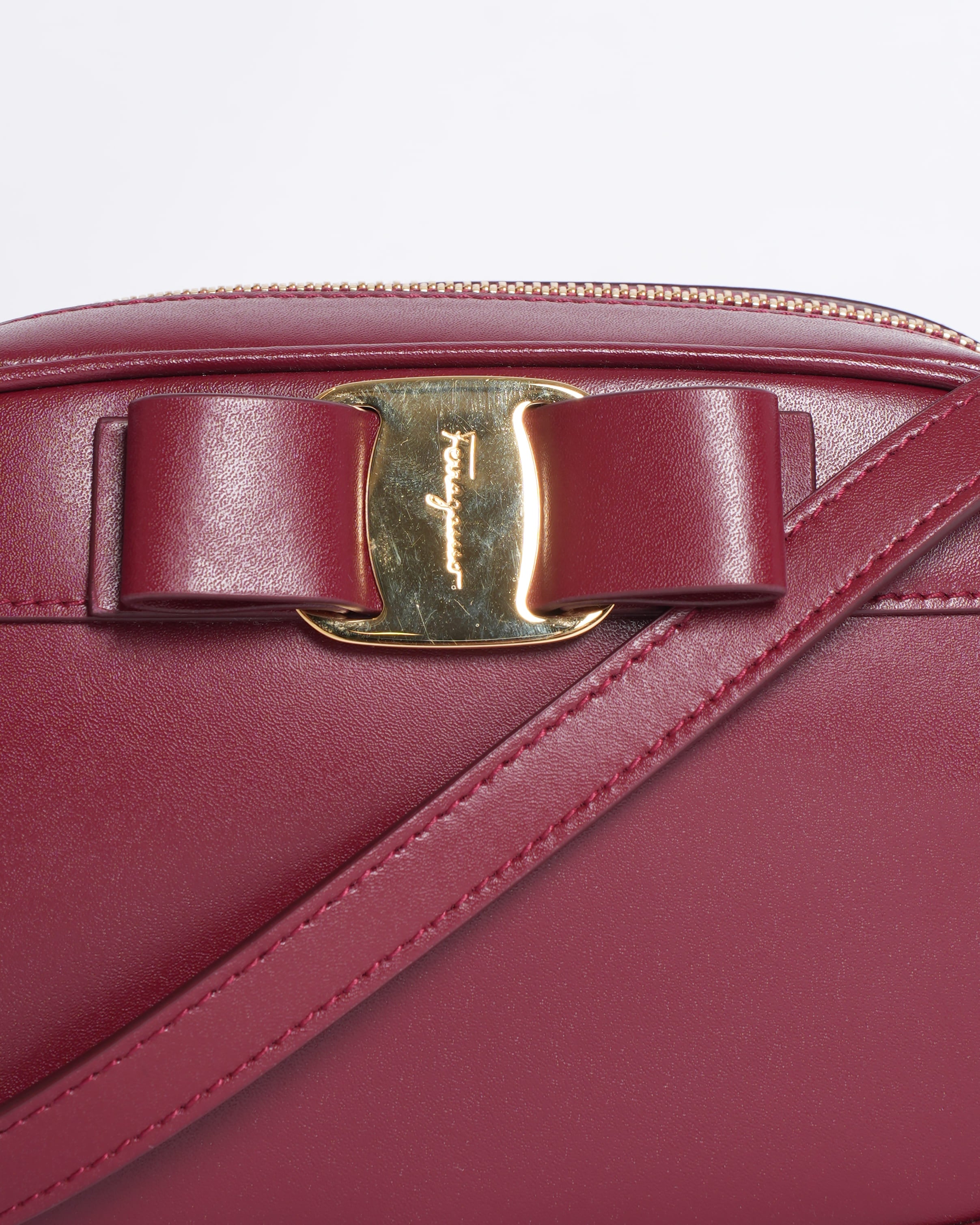 New Salvatore Ferragamo Vara Bow Camera Bag