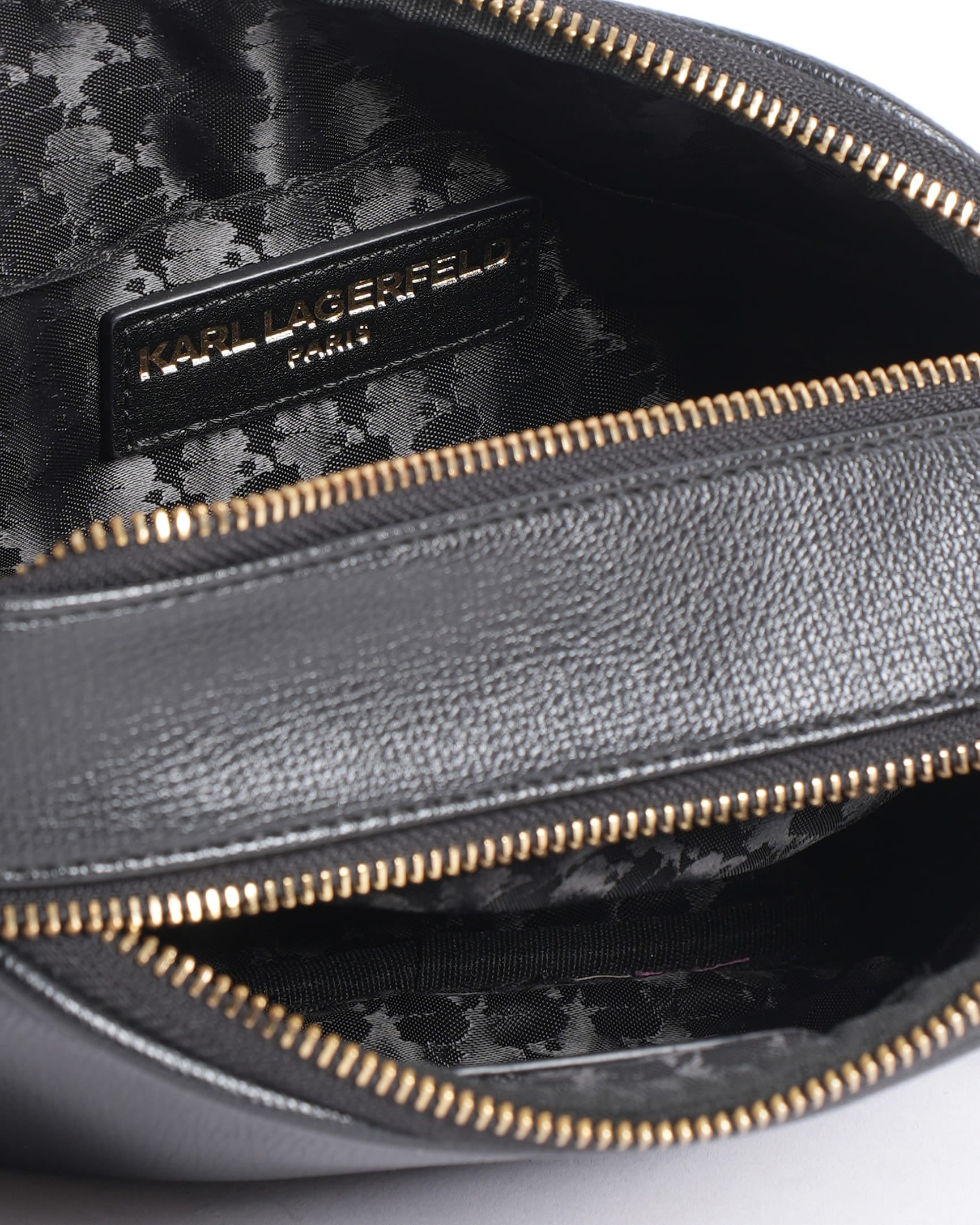 Karl lagerfeld black camera crossbody bag