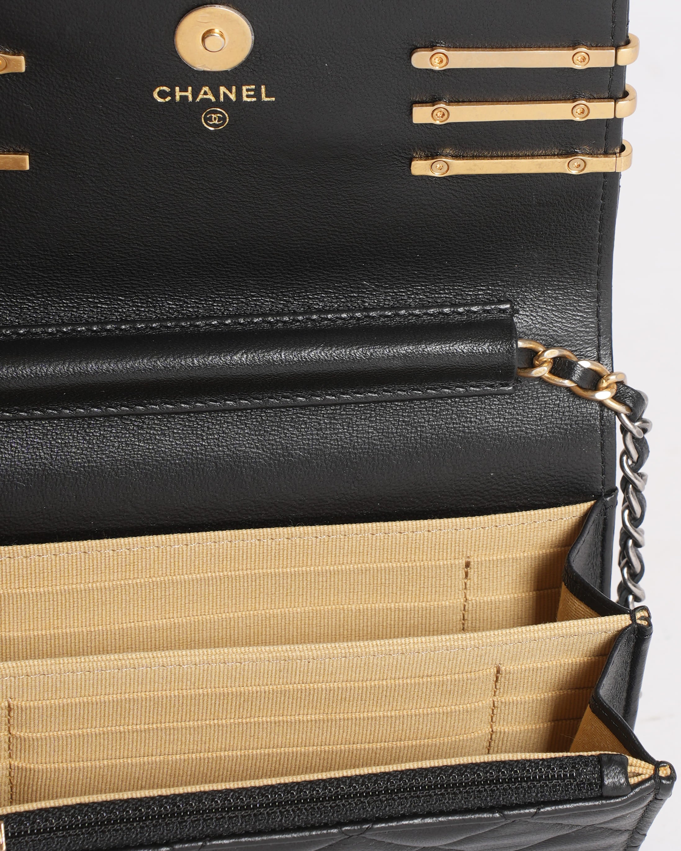 New Chanel Coco Clips Black 22C Mini Wallet on Chain – Limited Edition 2022