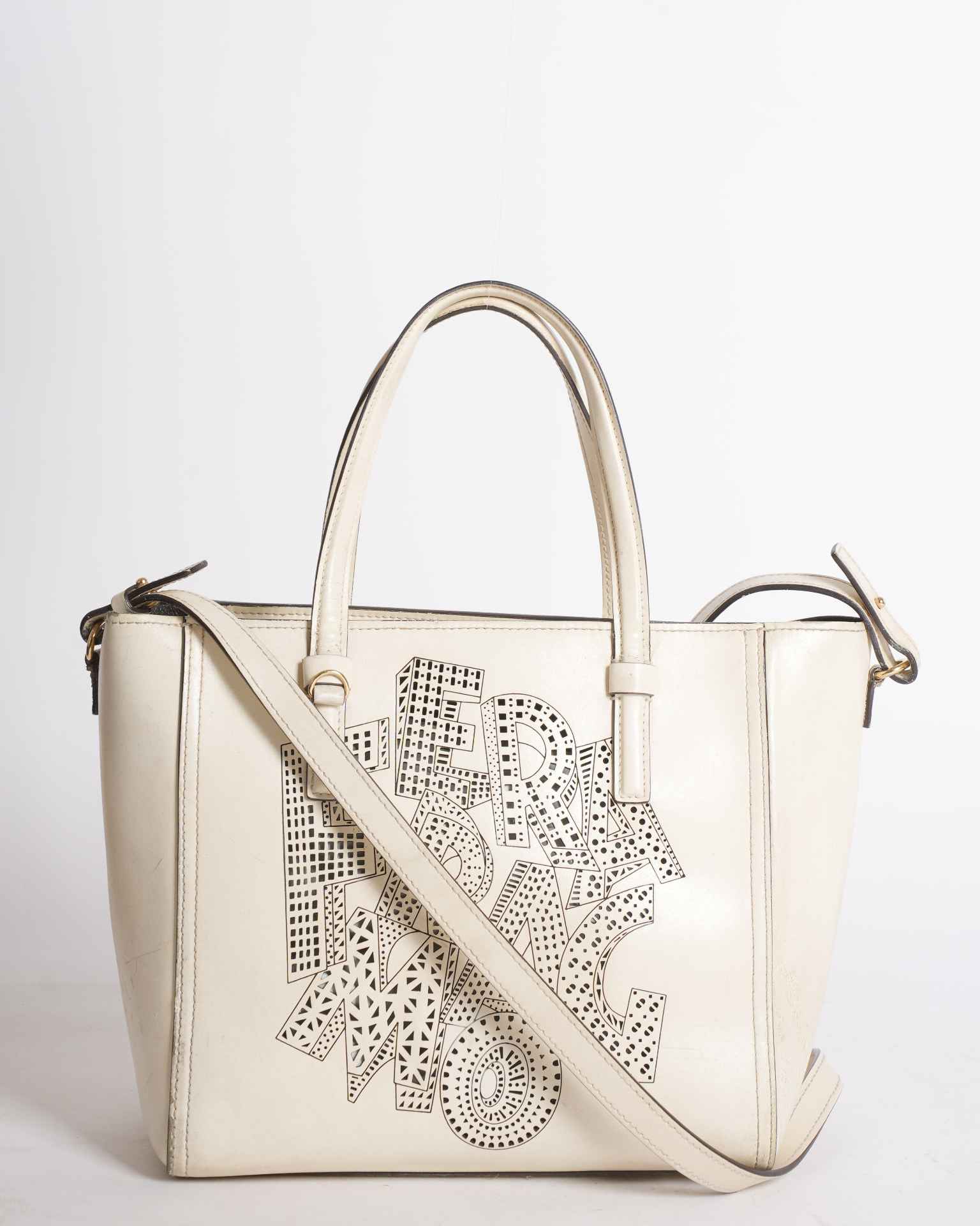 Salvatore ferragamo amy shoulder tote bag