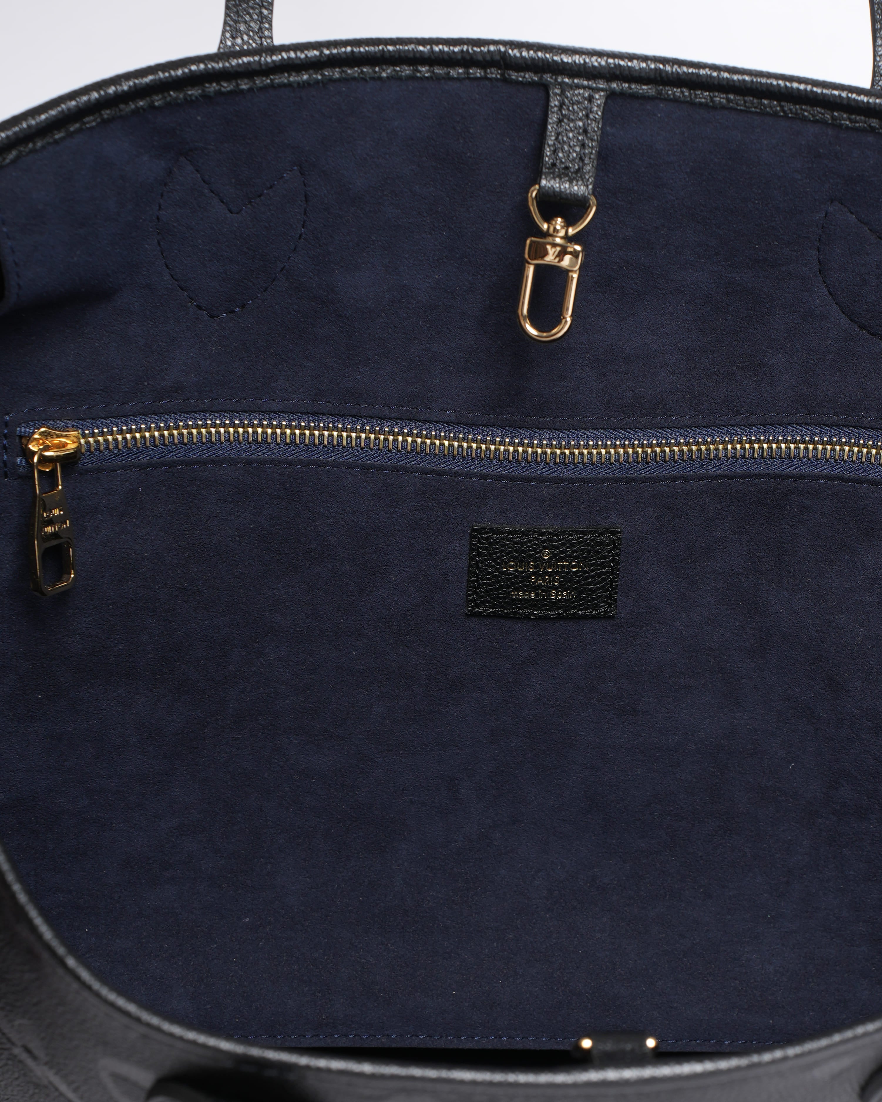 New Louis Vuitton Neverfull MM Monogram Empreinte Leather Bag