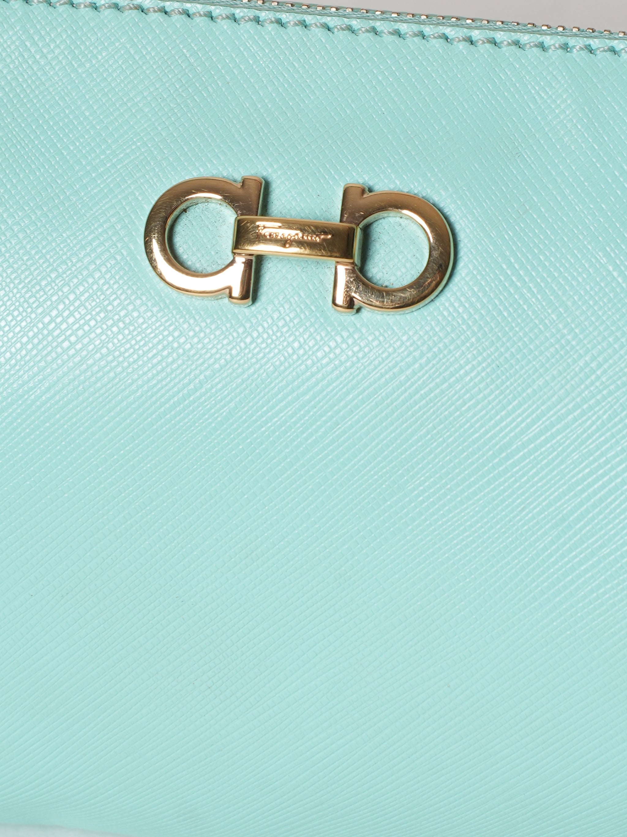 Salvatore Ferragamo Blue Shoulder Bag