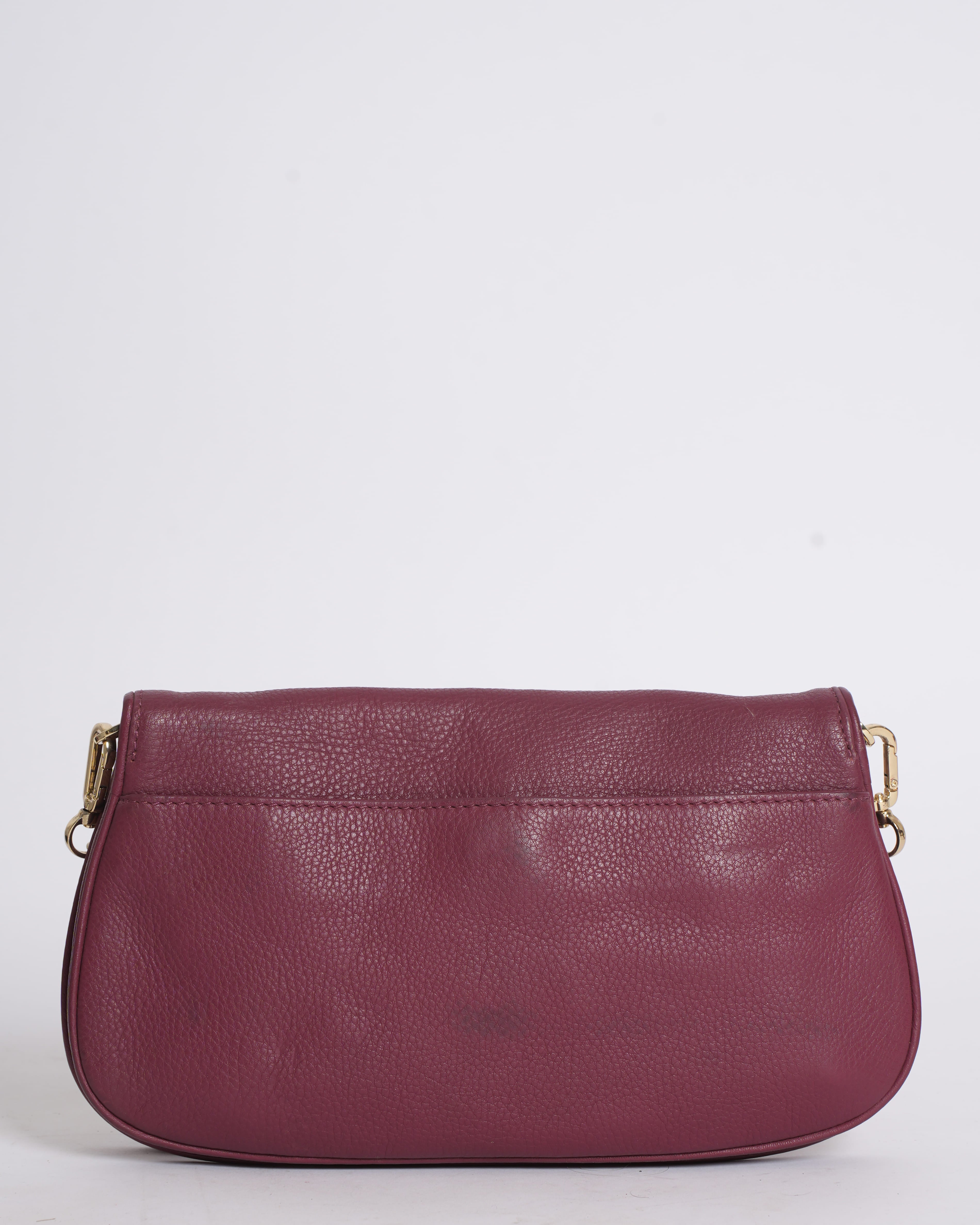 Tory Burch Flap Clutch In Maroon