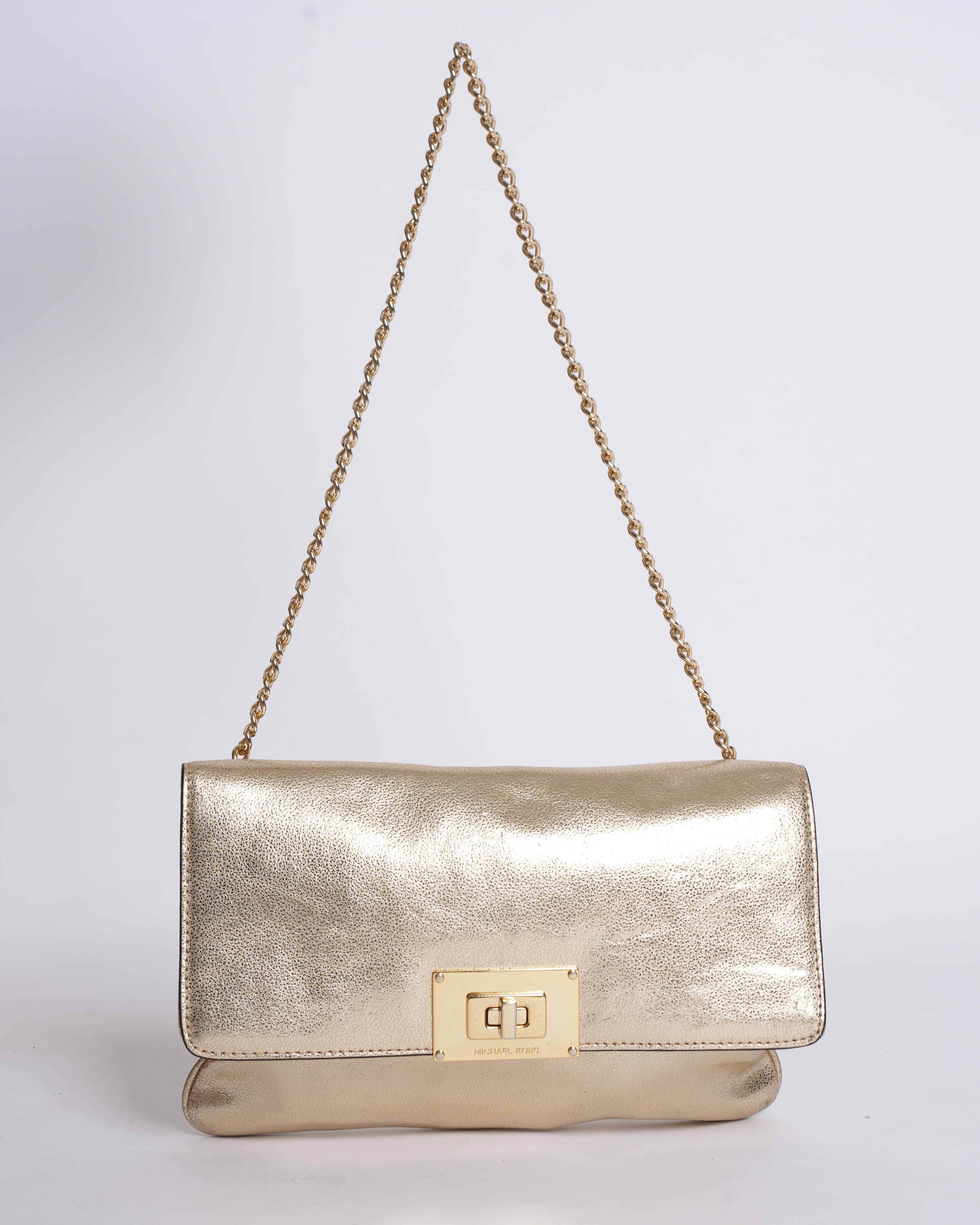 Michael Kors Twist Wallet in Gold Tone