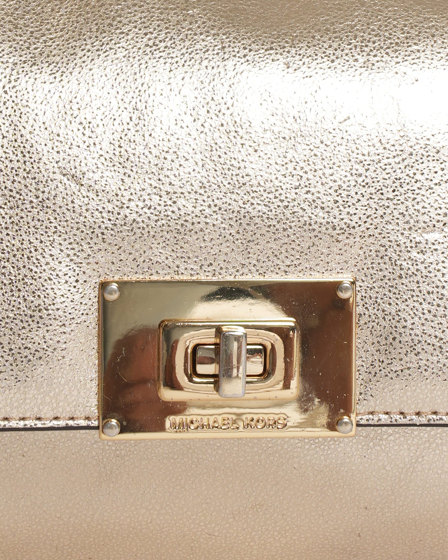 Michael Kors Twist Wallet in Gold Tone