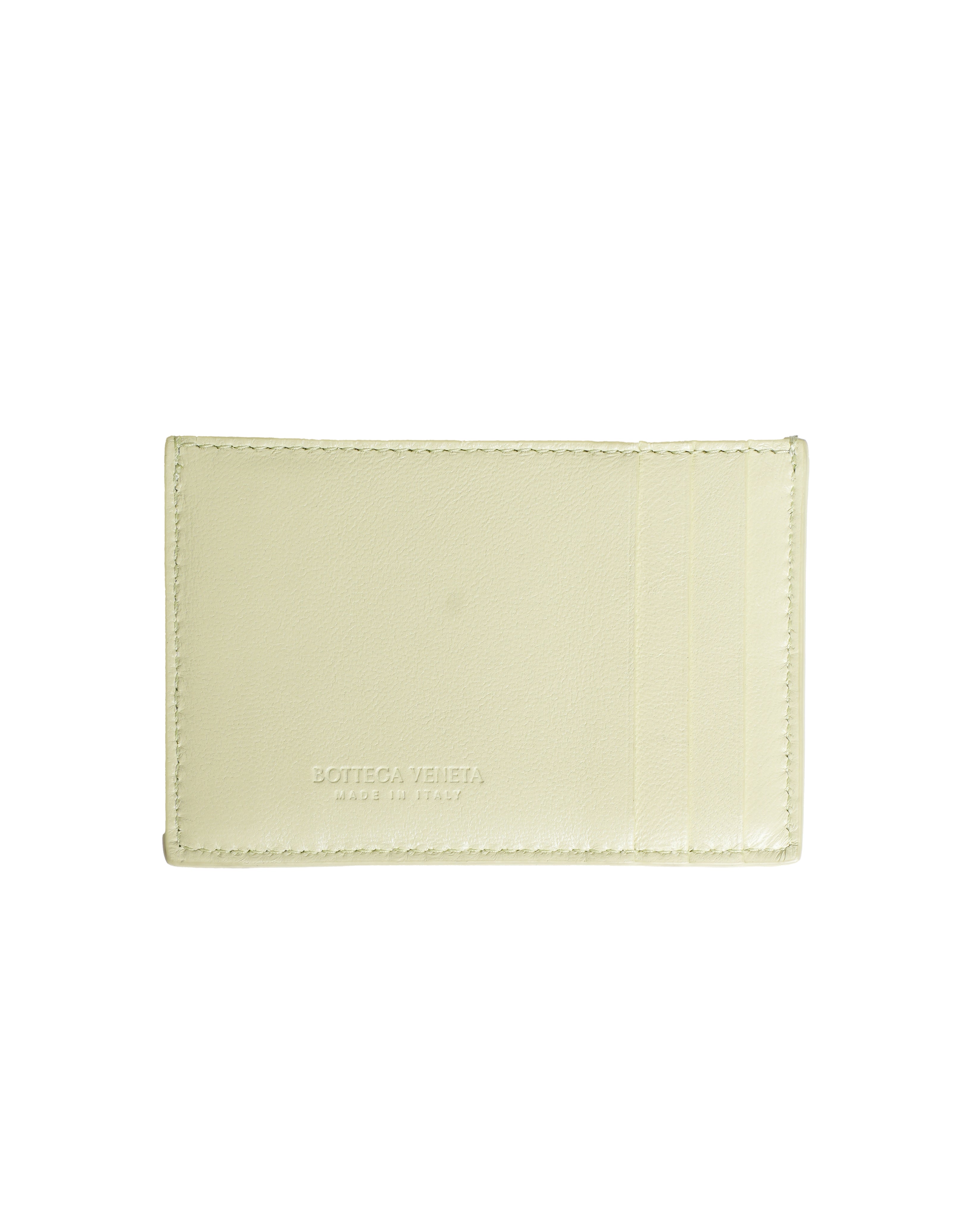 New Bottega Veneta Cassette Card Holder in Green