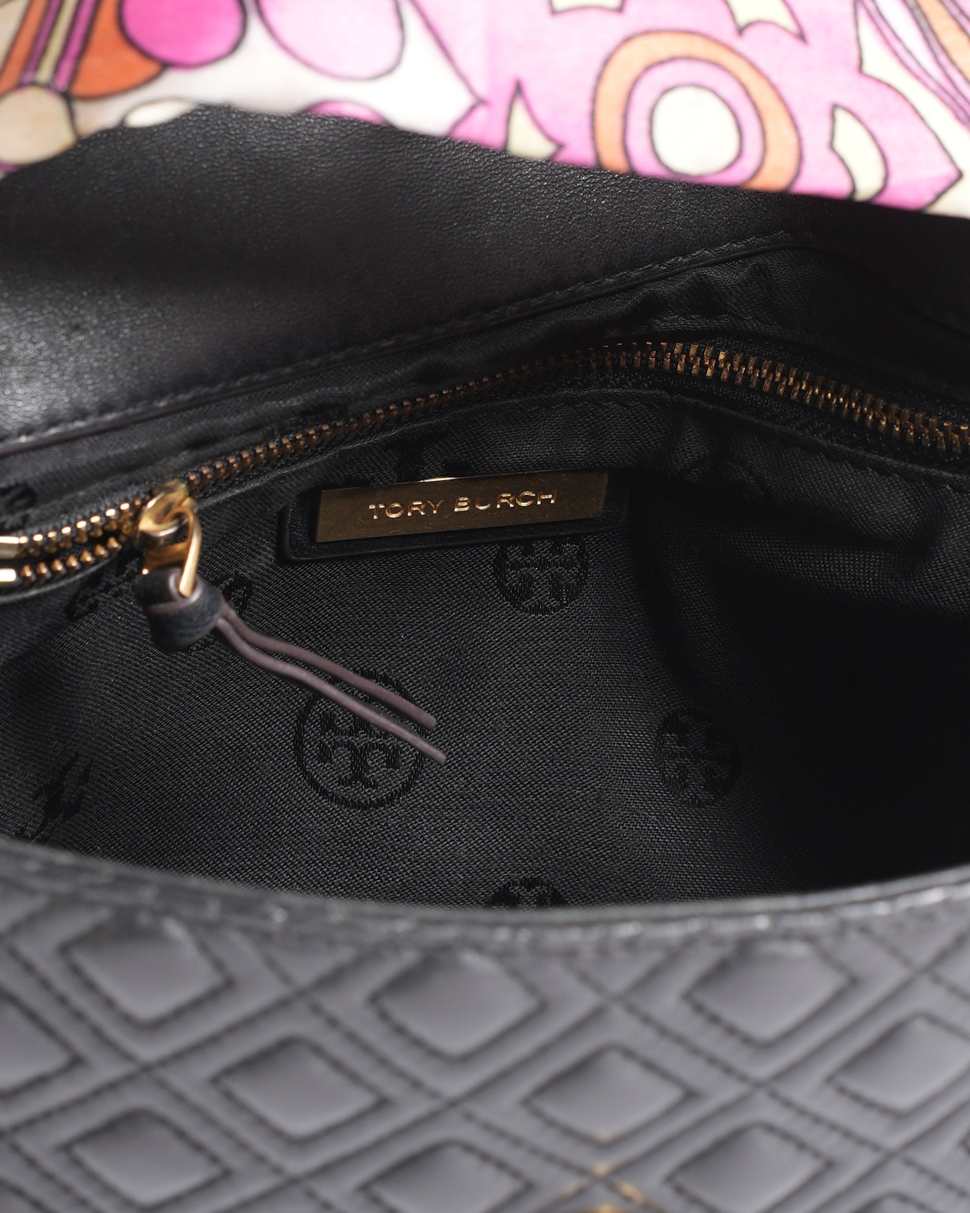 Tory Burch Fleming Convertible Shoulder Bag In Black