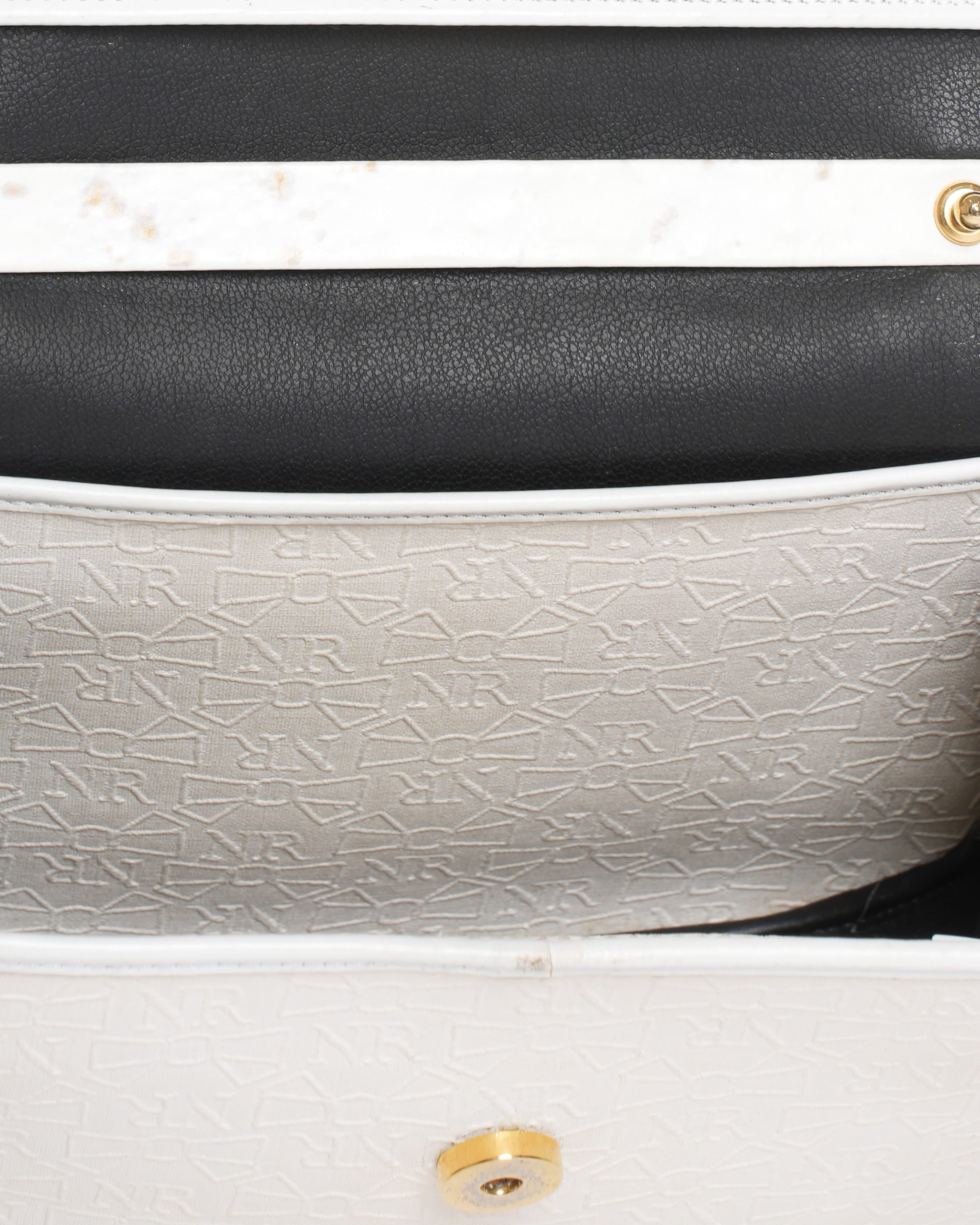 Nina Ricci Monogram Top Handle Bag in White
