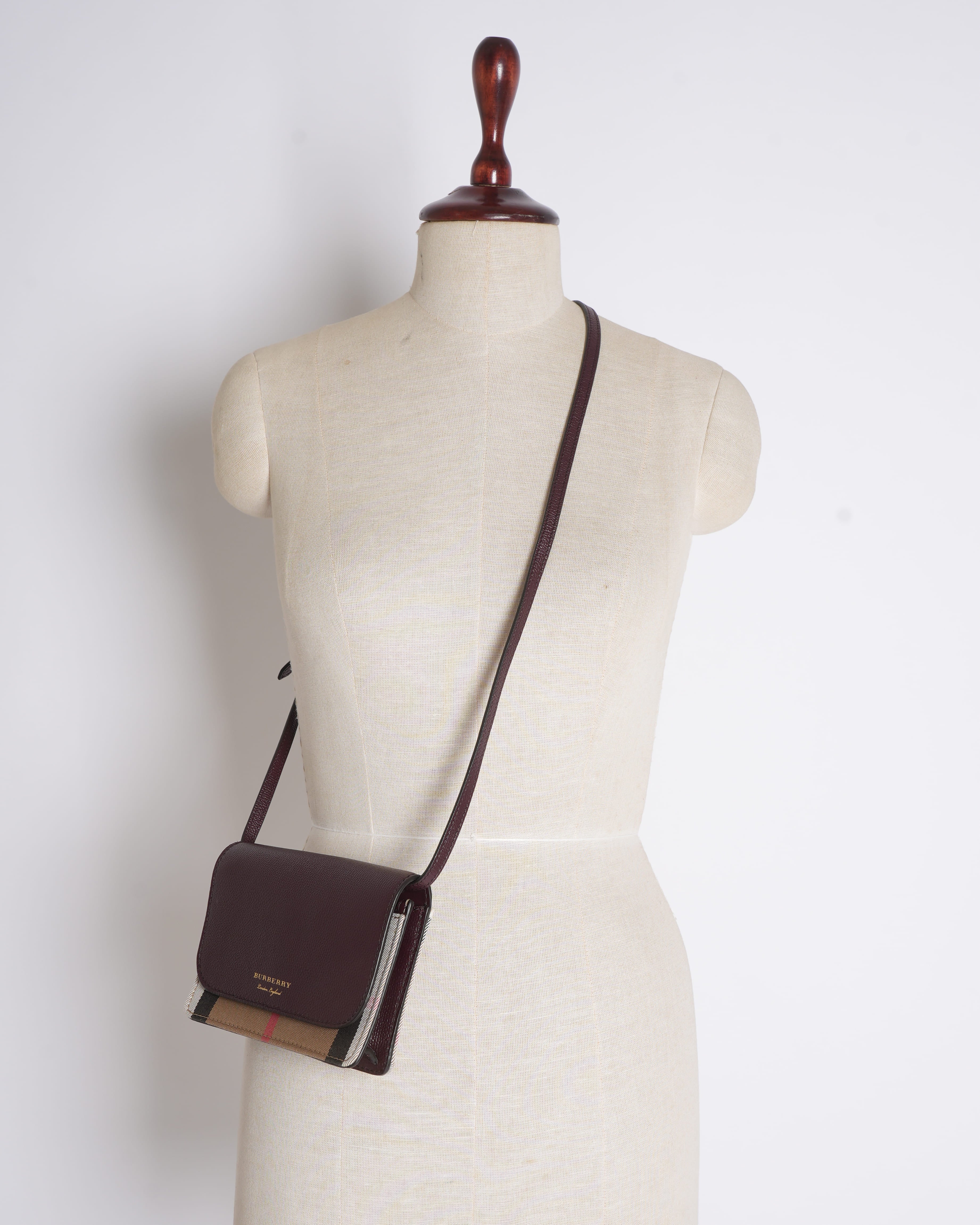 Burberry Hampshire House Check Crossbody Bag