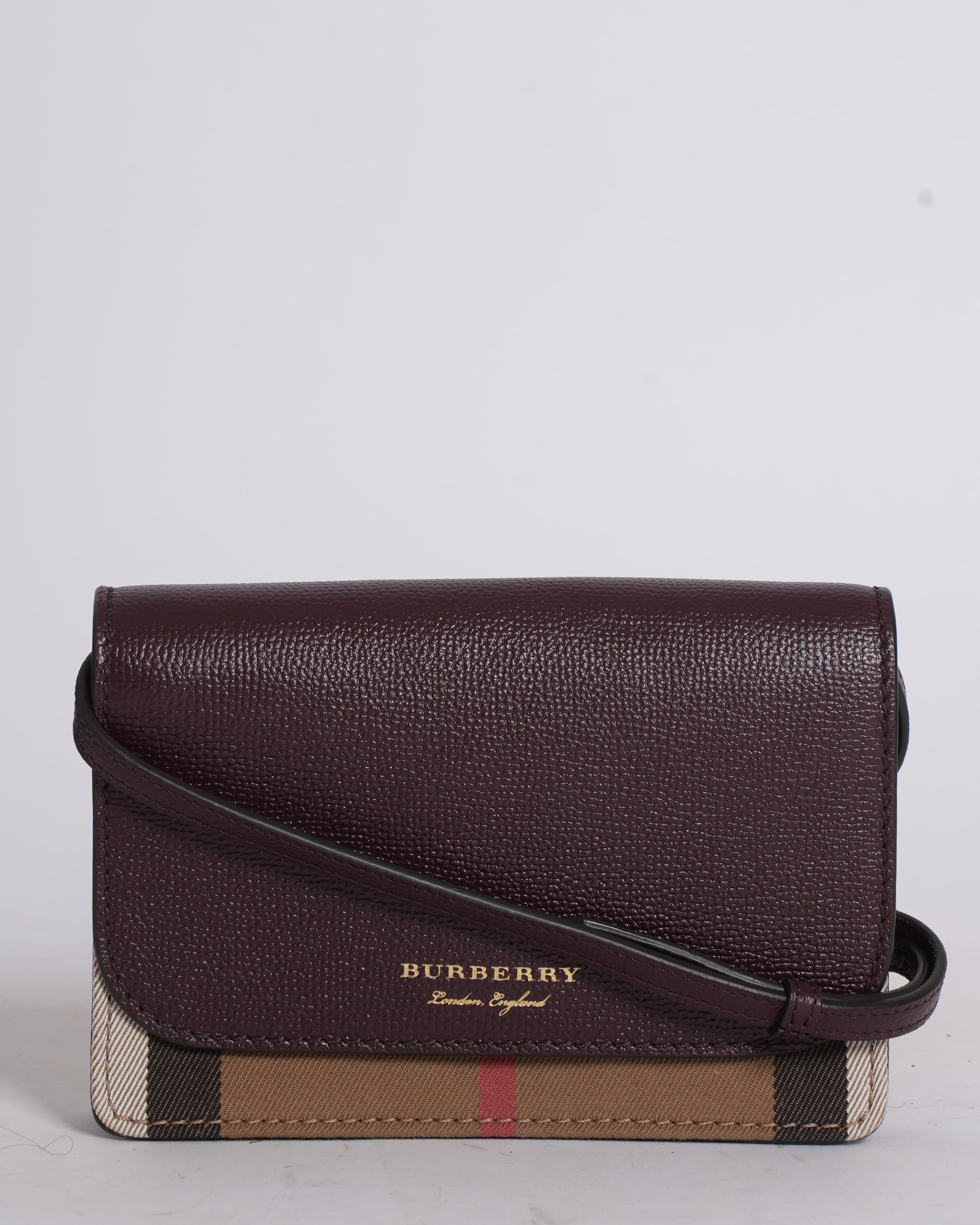 Burberry Hampshire House Check Crossbody Bag