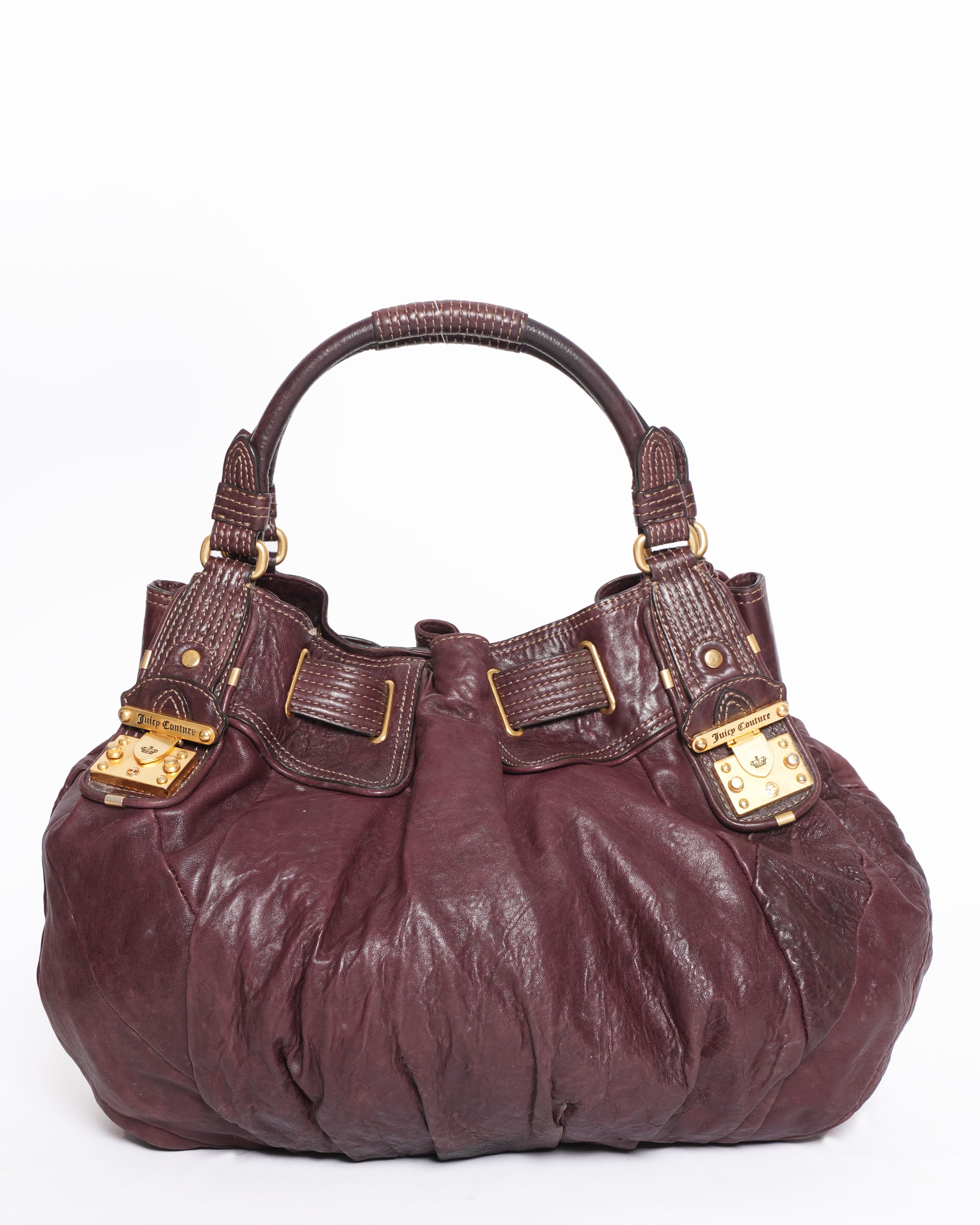 Juicy Couture Top Handle Bag In Maroon