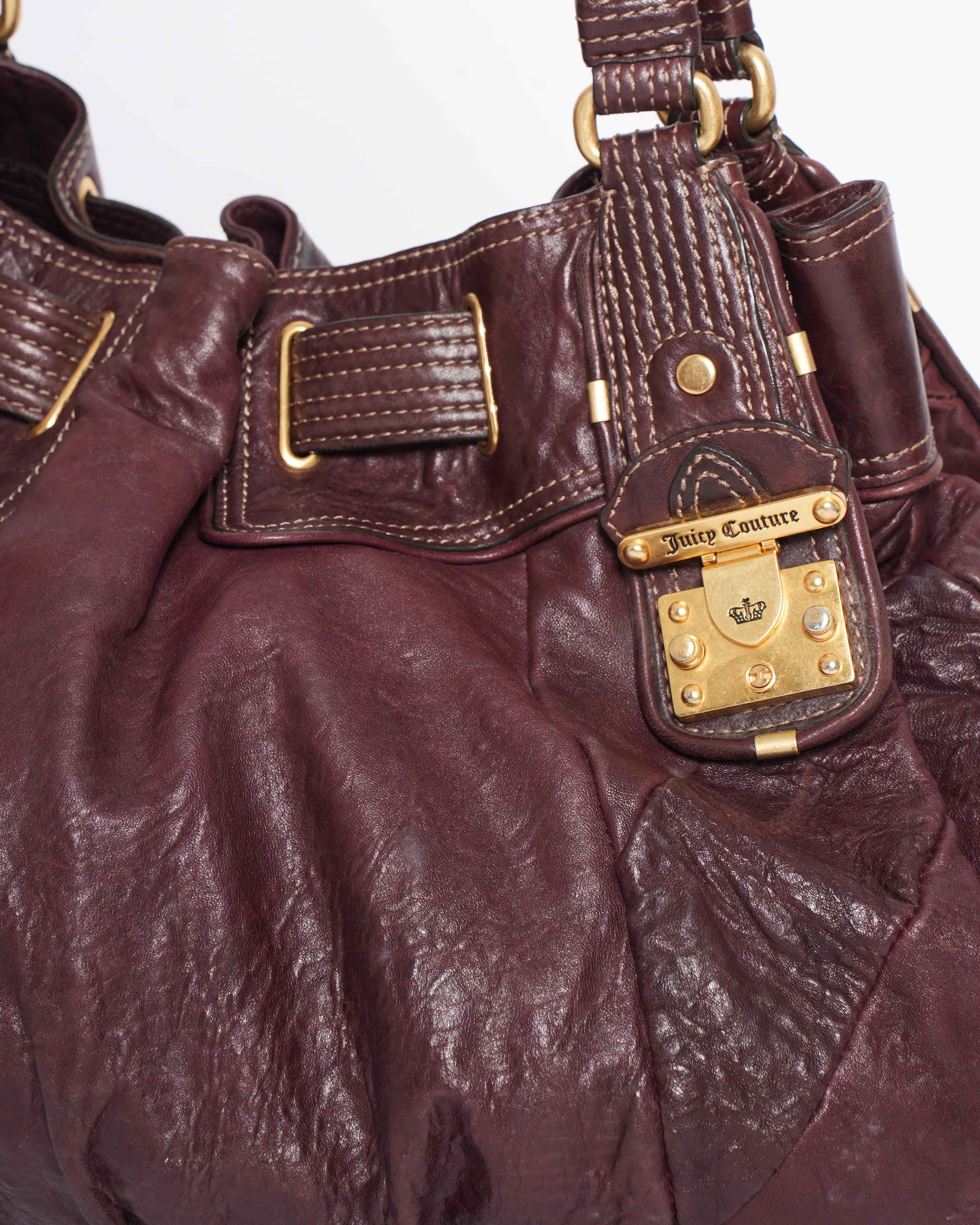 Juicy Couture Top Handle Bag In Maroon