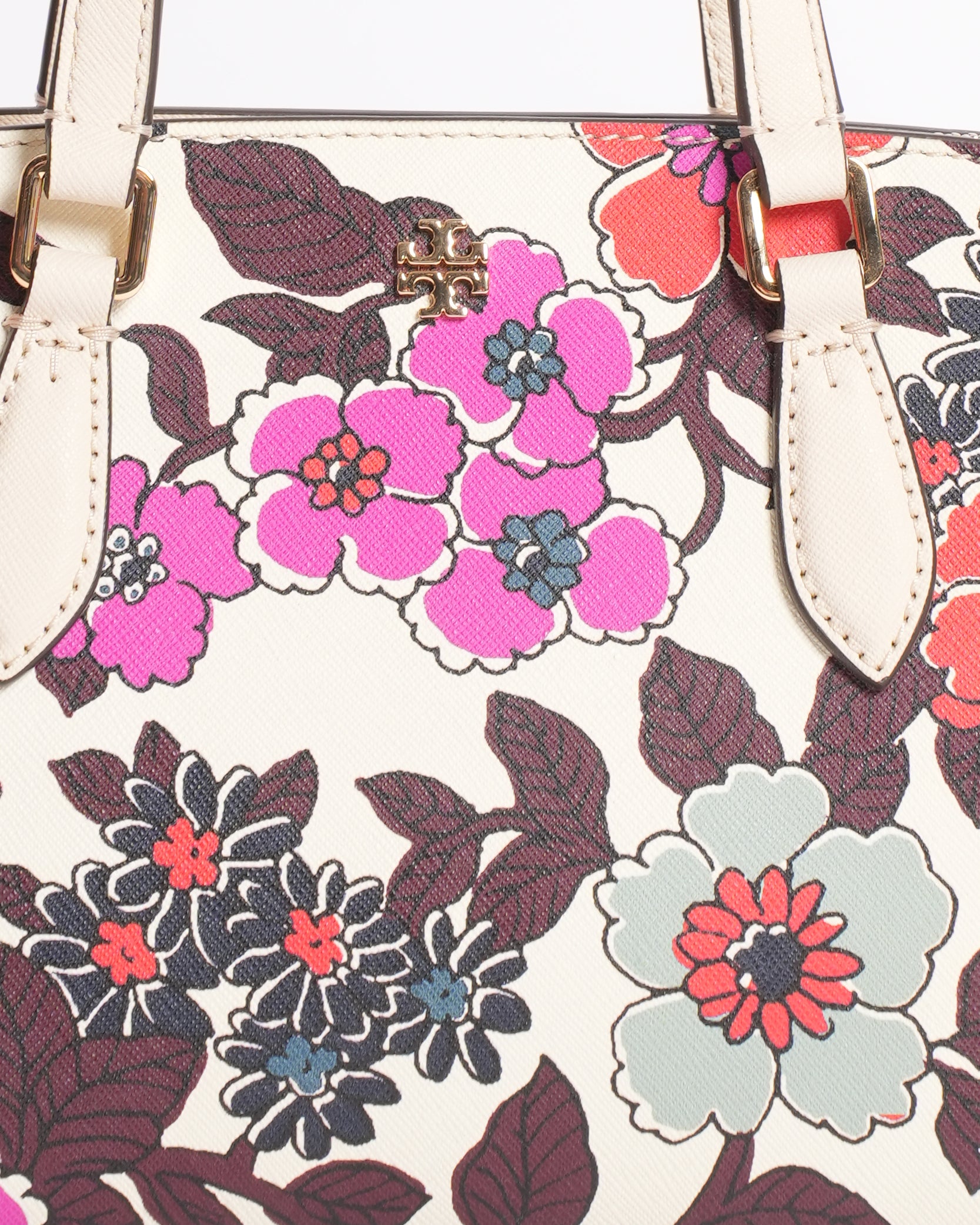New Tory Burch Emerson Printed Mini Top Zip Tote Bag