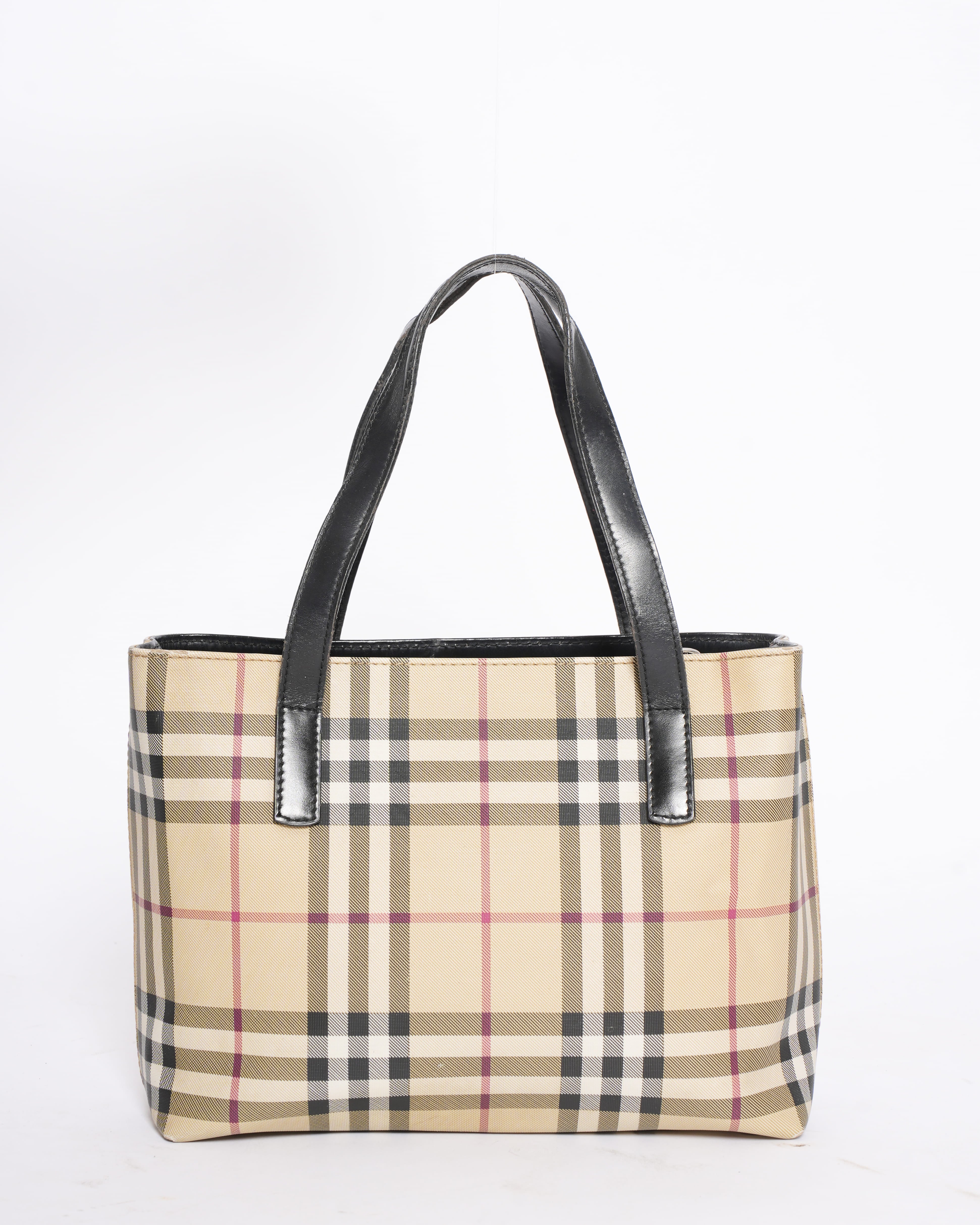 Burberry check nova tote bag