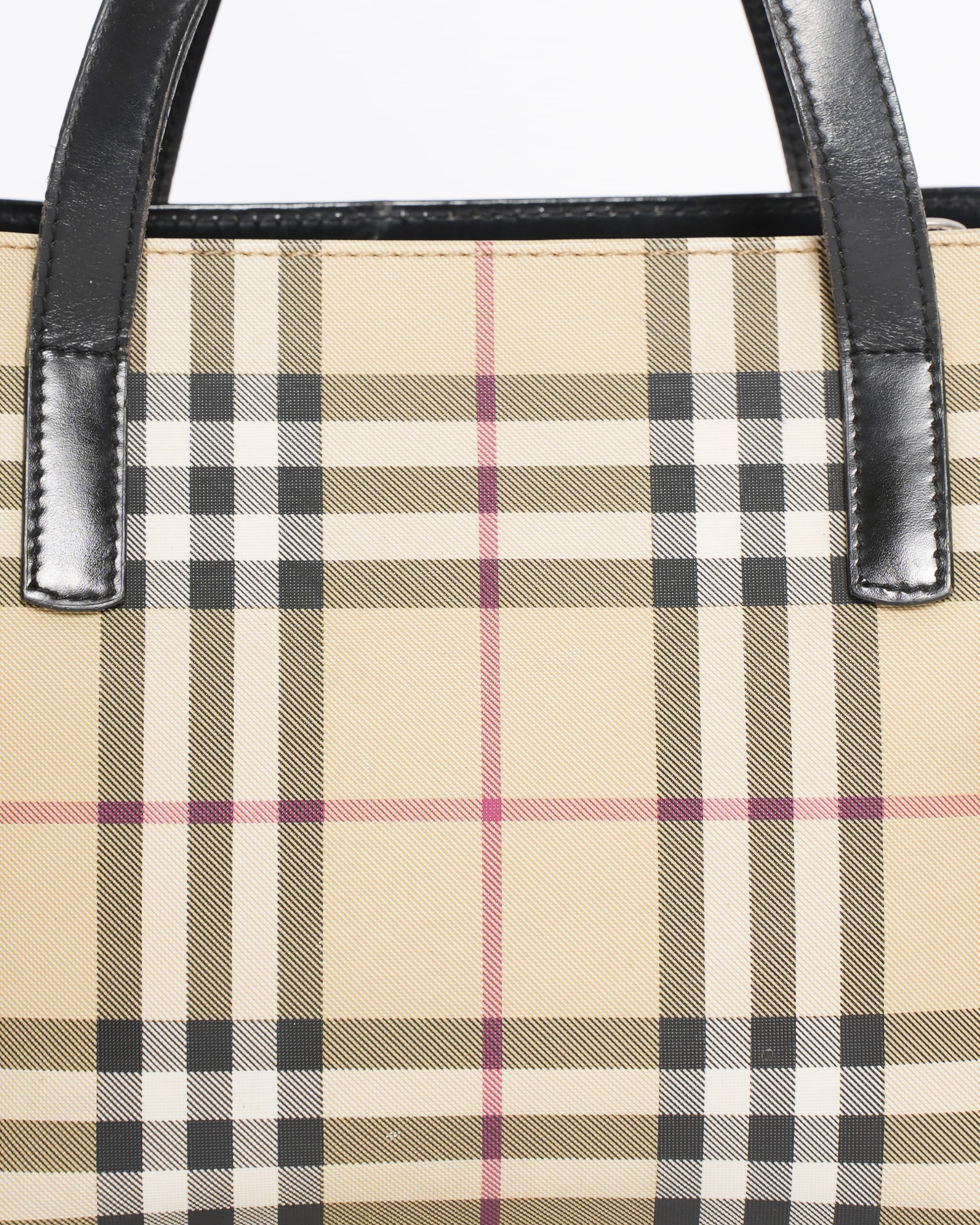 Burberry check nova tote bag
