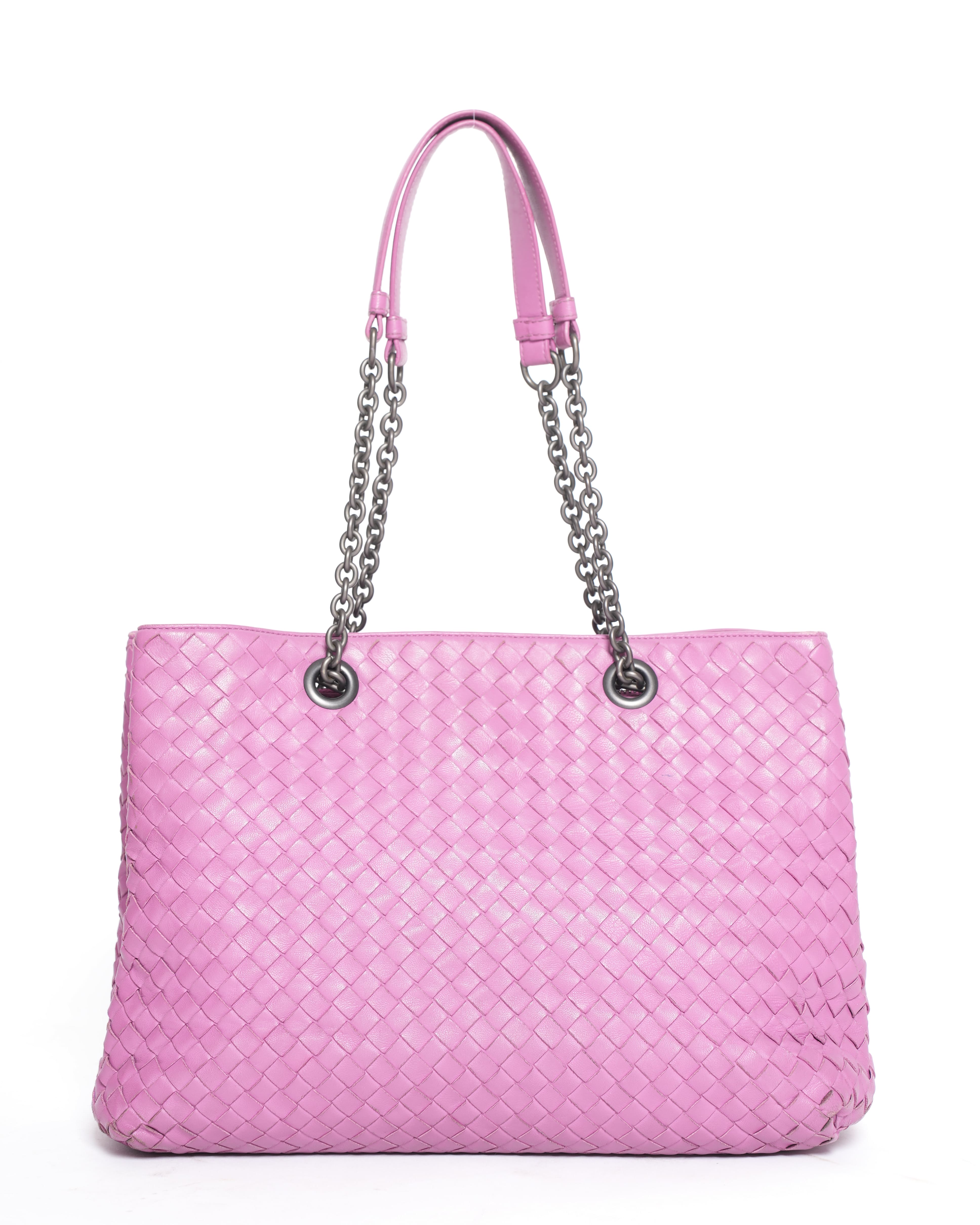 Bottega Veneta Intrecciato Leather Chain Shoulder Bag