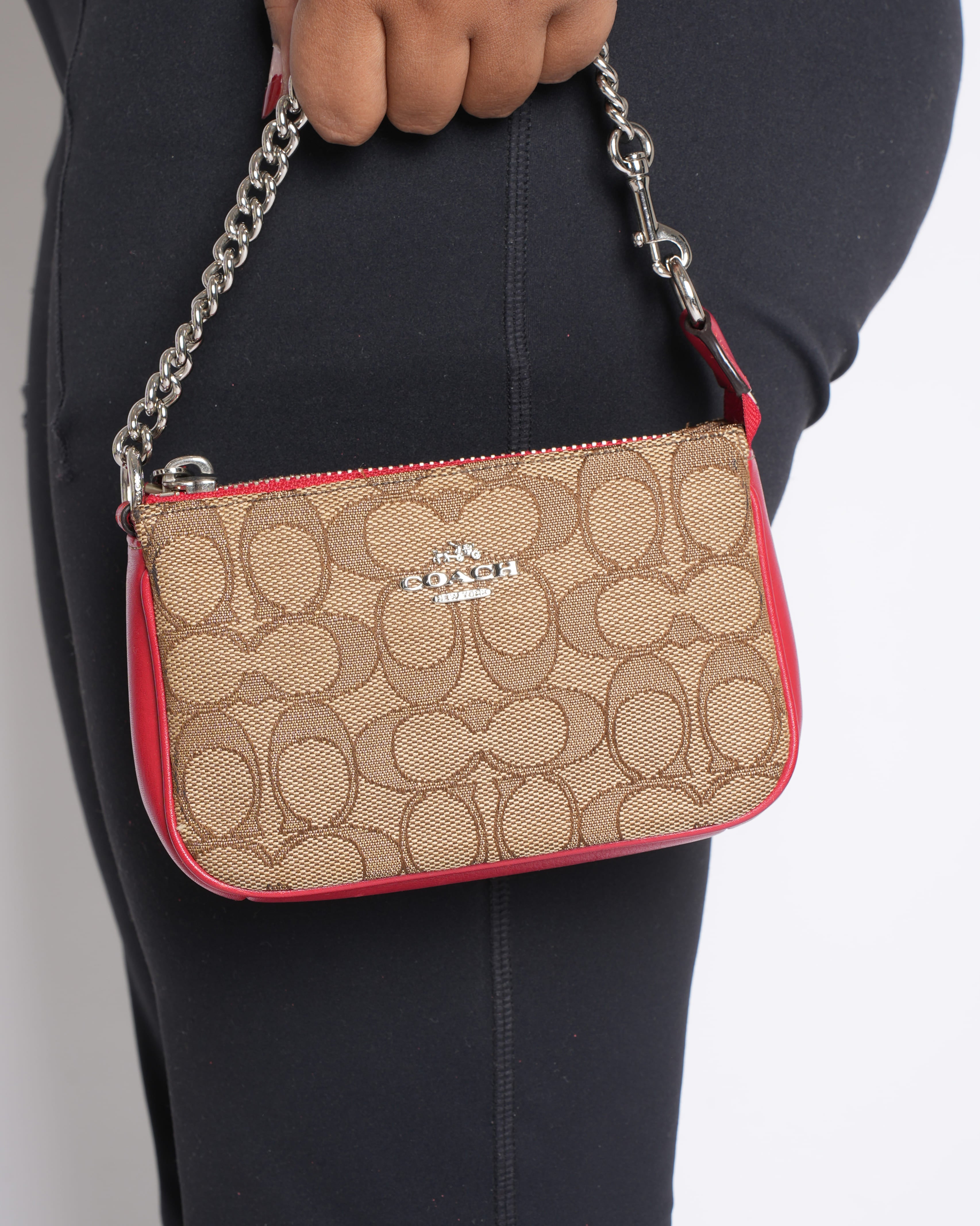 Coach Wristlet in Signature Coach Canvas