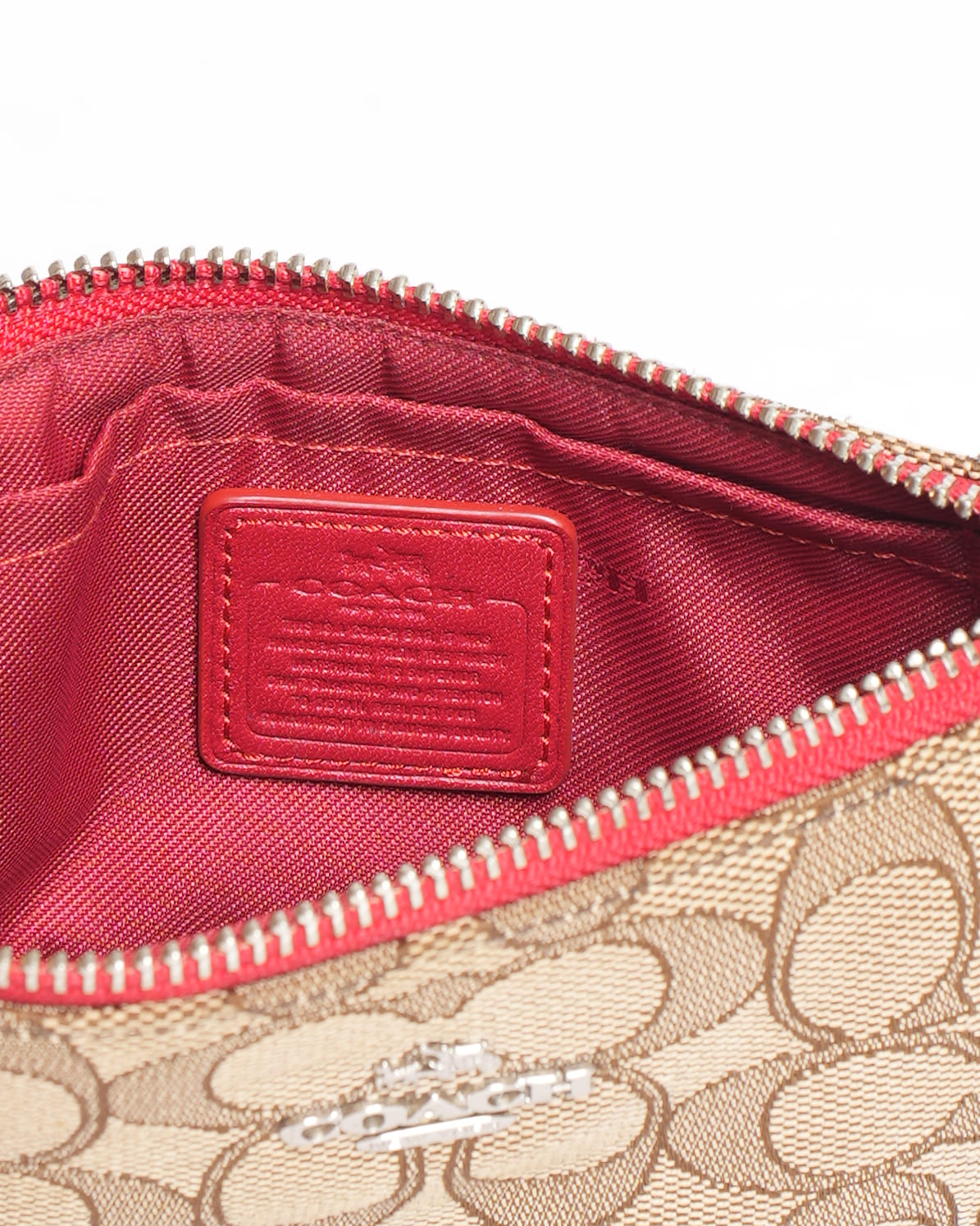 Coach Wristlet in Signature Coach Canvas