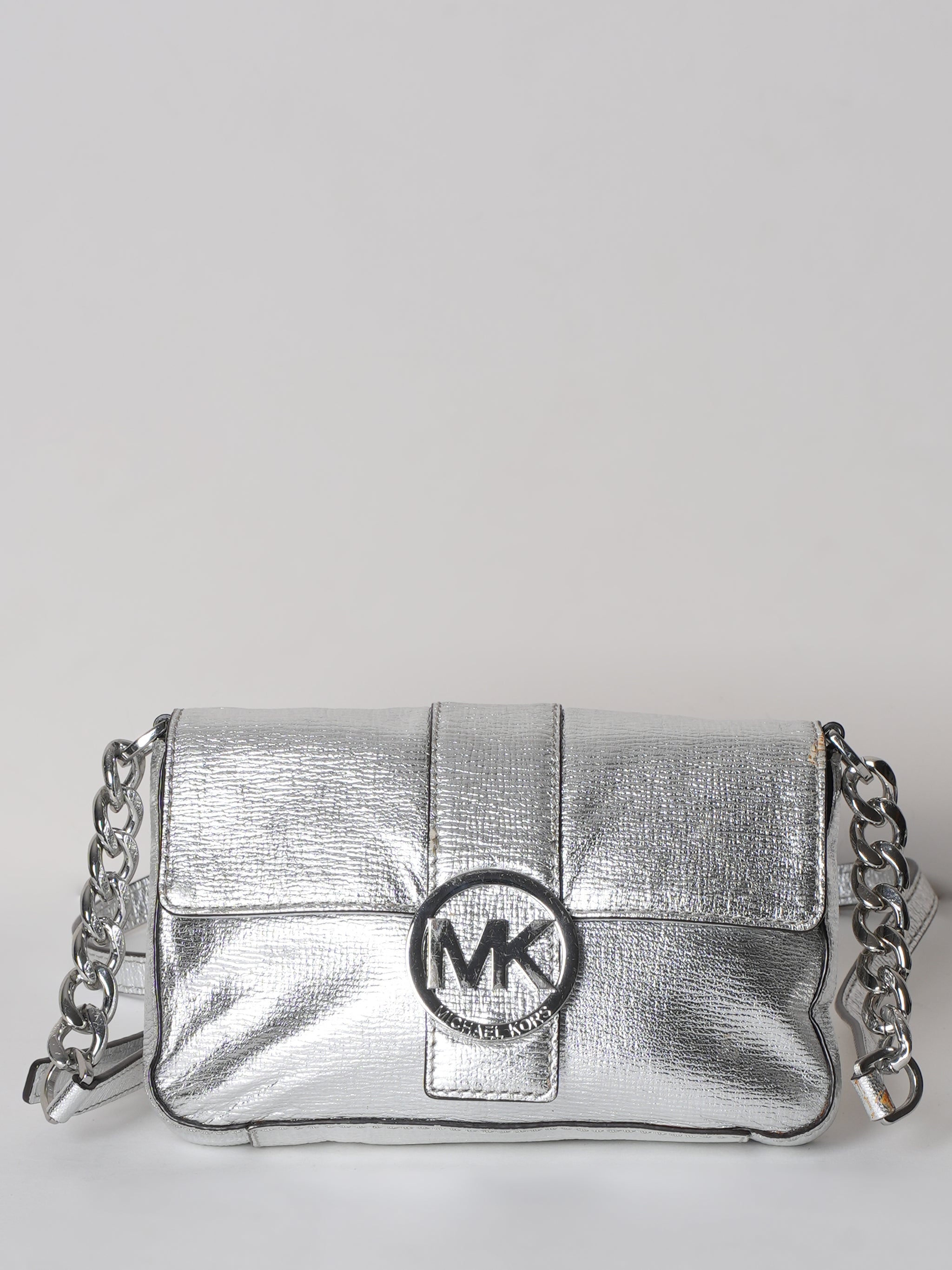 Michael Kors Crossbody In Silver