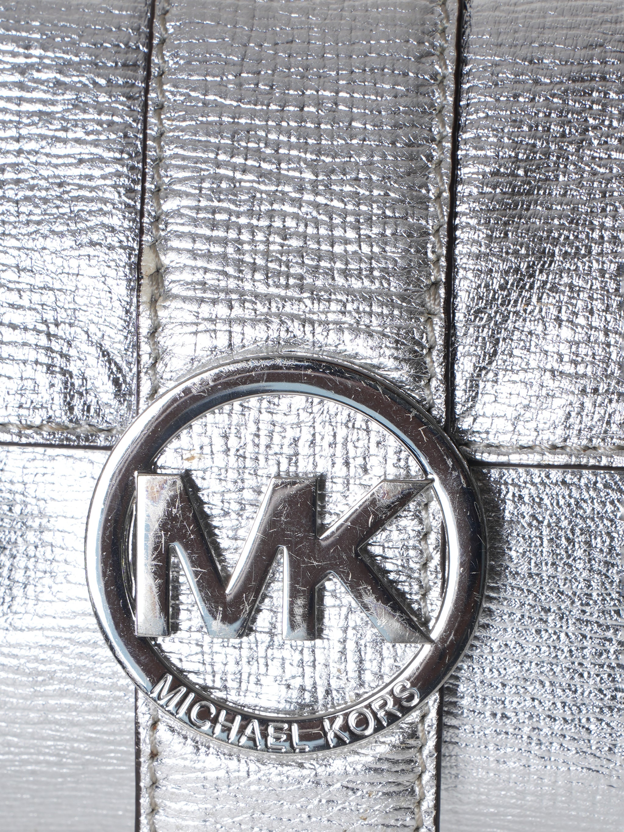 Michael Kors Crossbody In Silver
