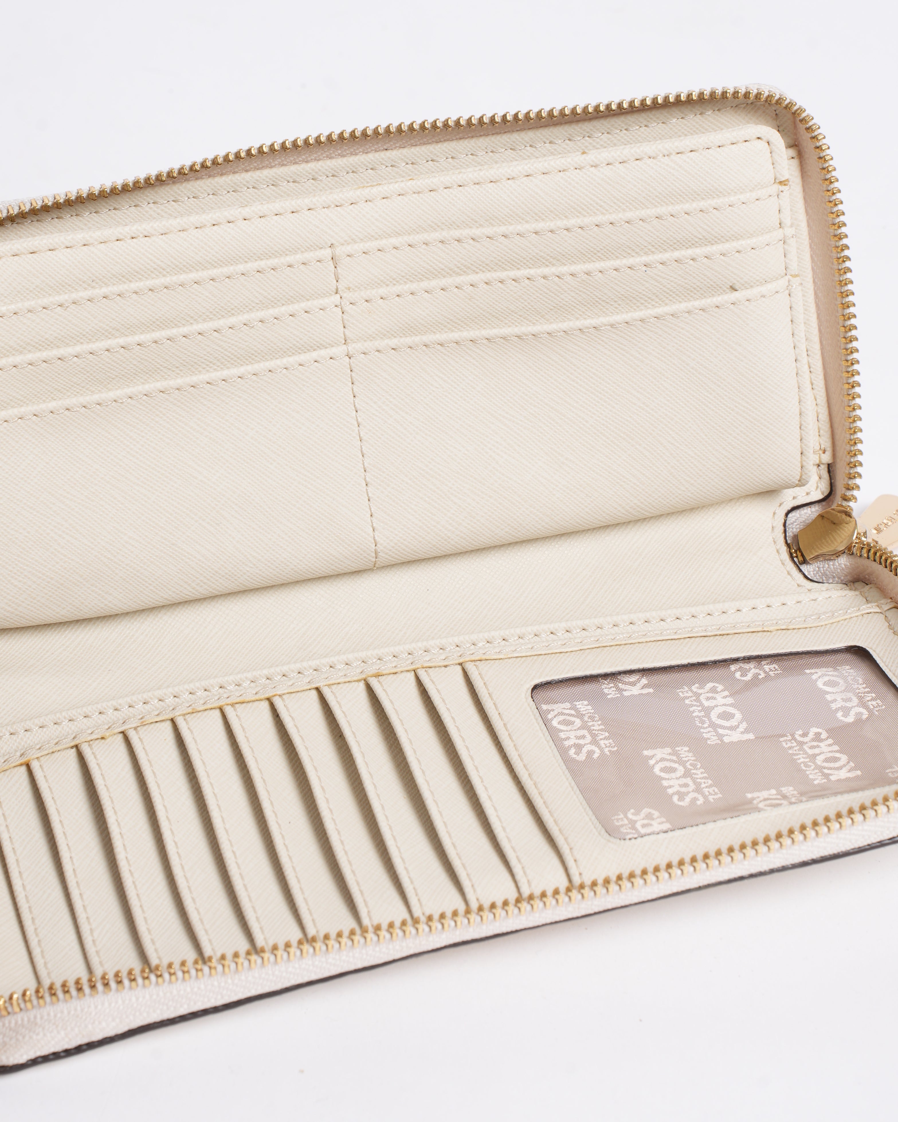 Michael Kors Pebbled Leather Continental Wristlet