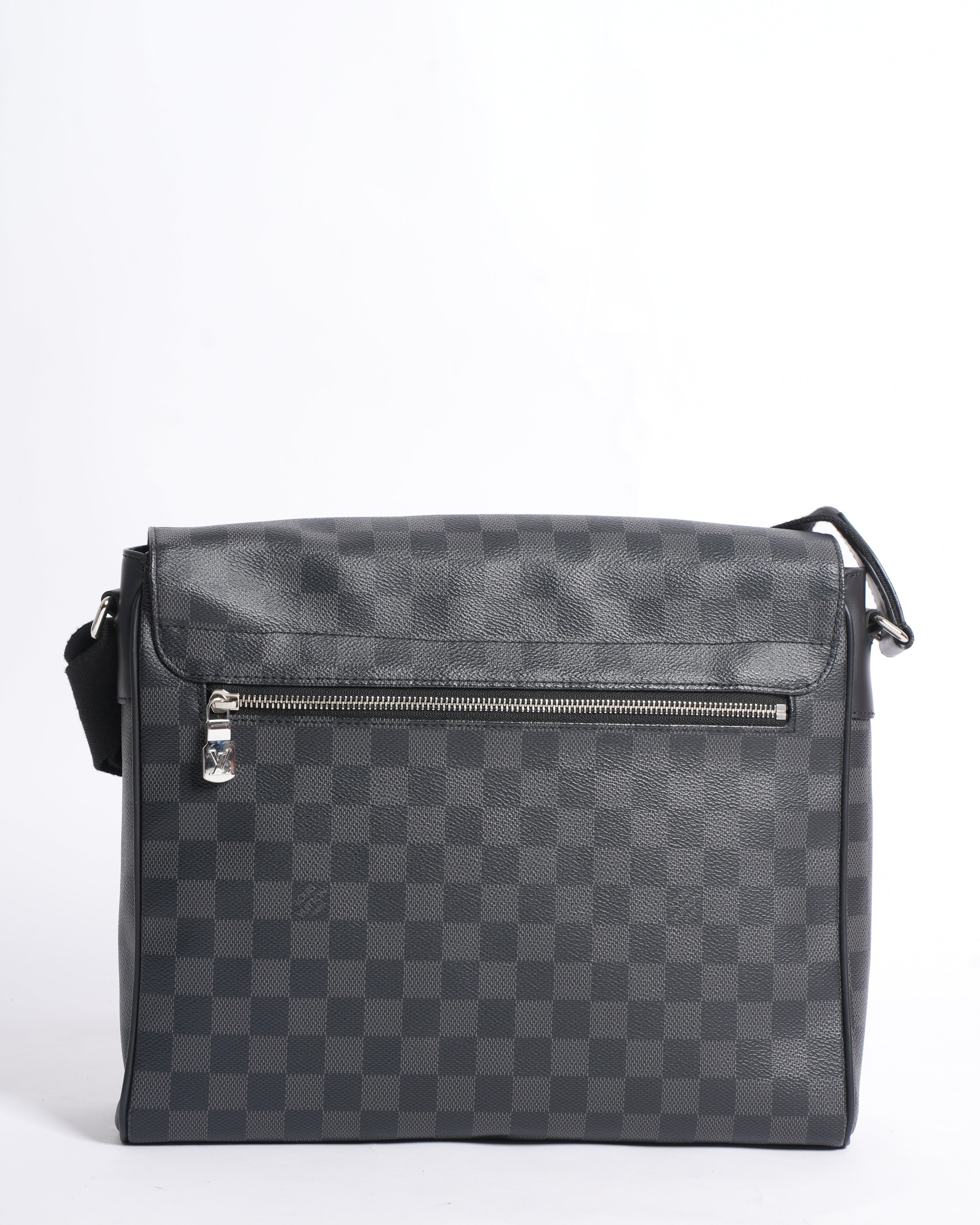 New Louis Vuitton District Leather Messenger Bag
