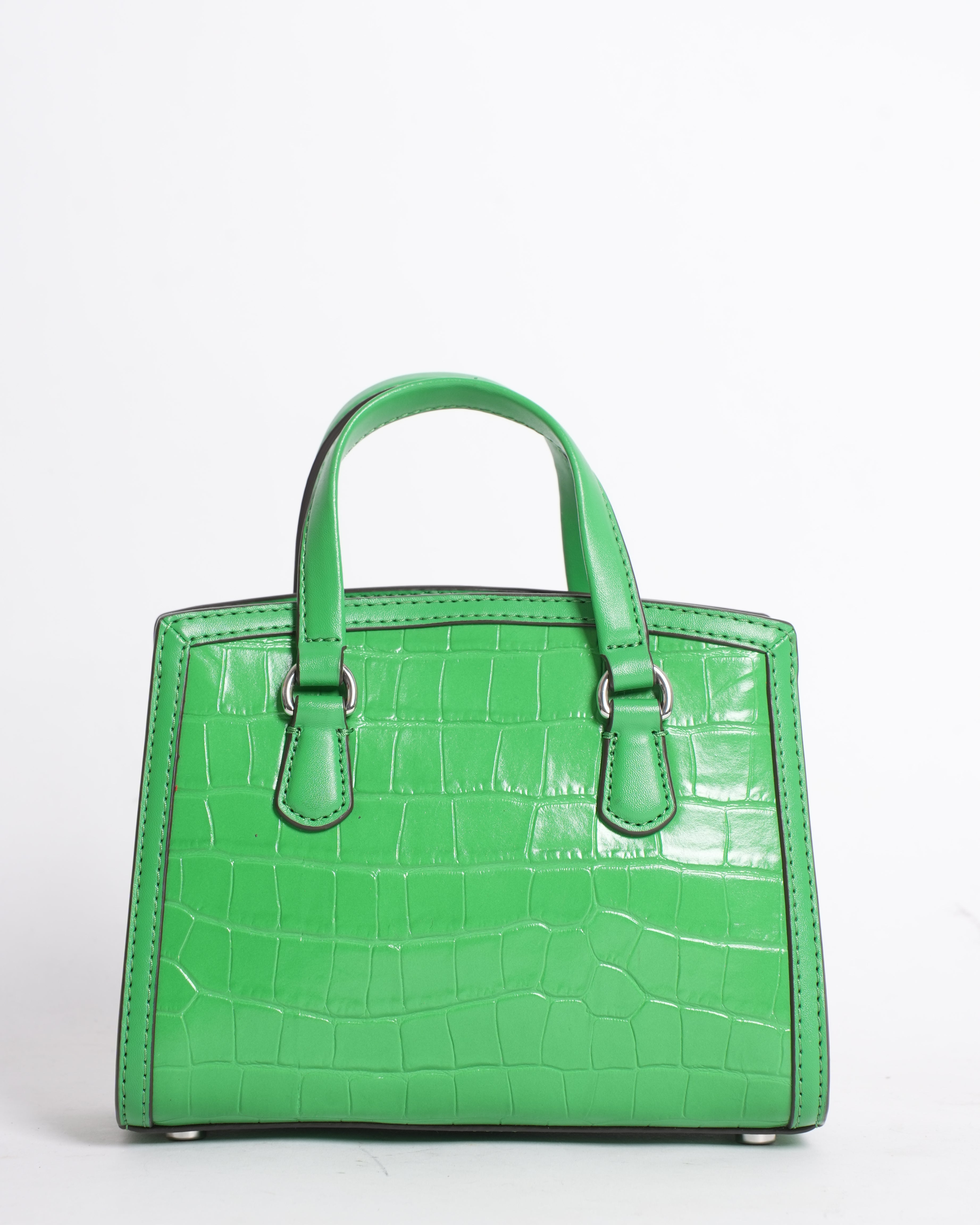 New Michael Kors Green Embossed Mini Bag