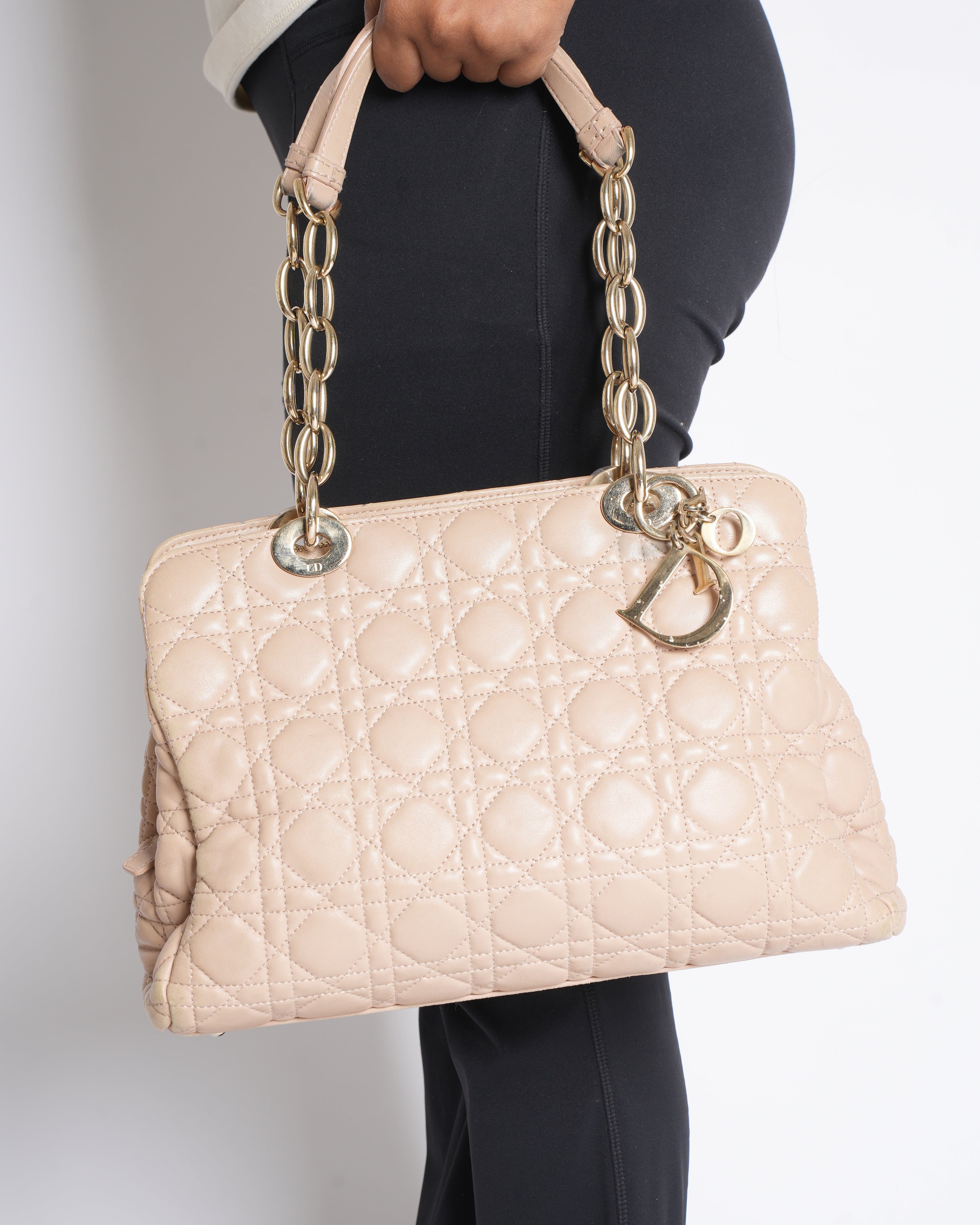 Christian Dior Small Cannage Soft Lady Dior Shopper Tote