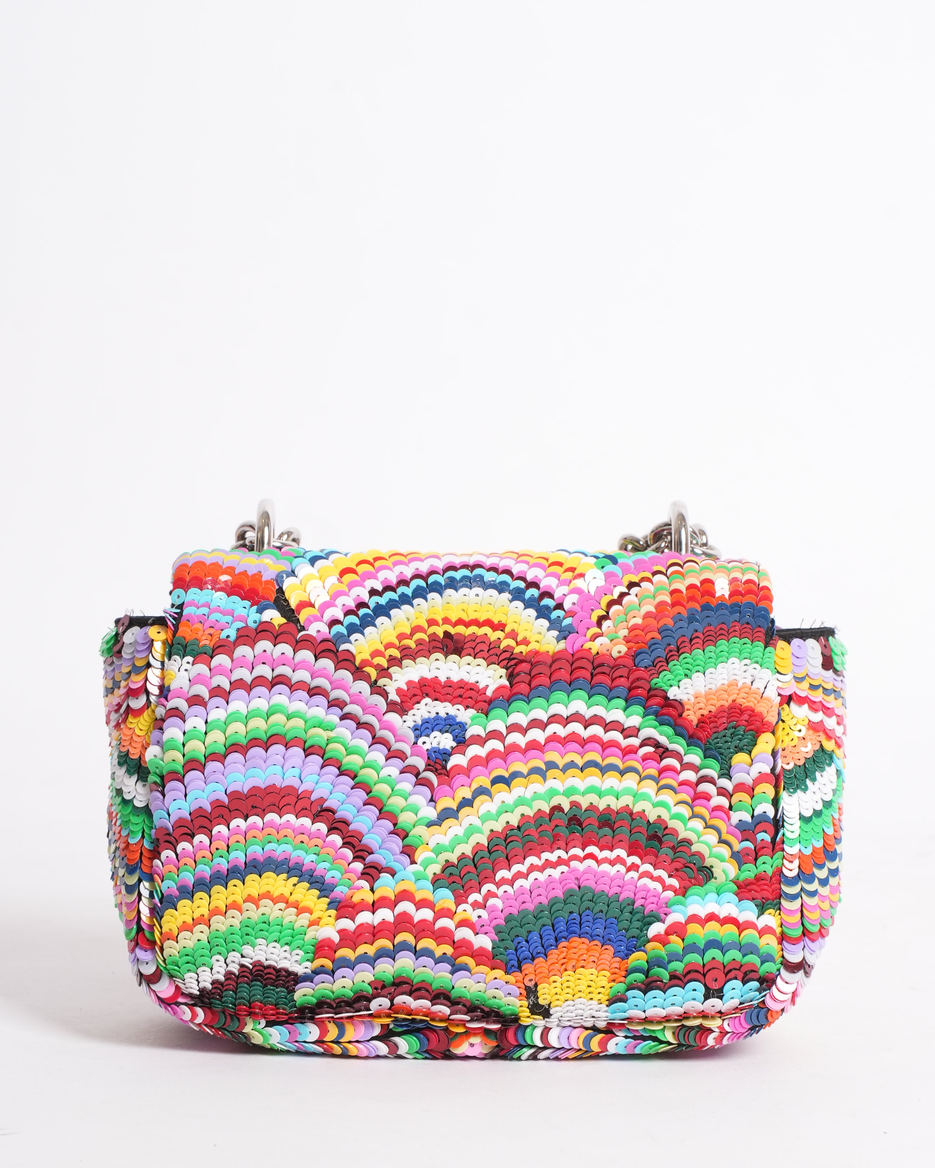 Tom Ford Natalia Chain Shoulder Bag In Sequin With Crystals Mini