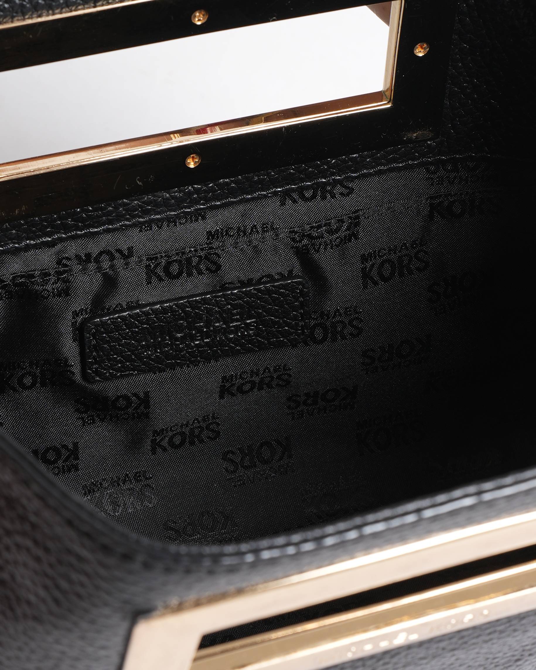 Michael Kors Black Grain Leather Handbag