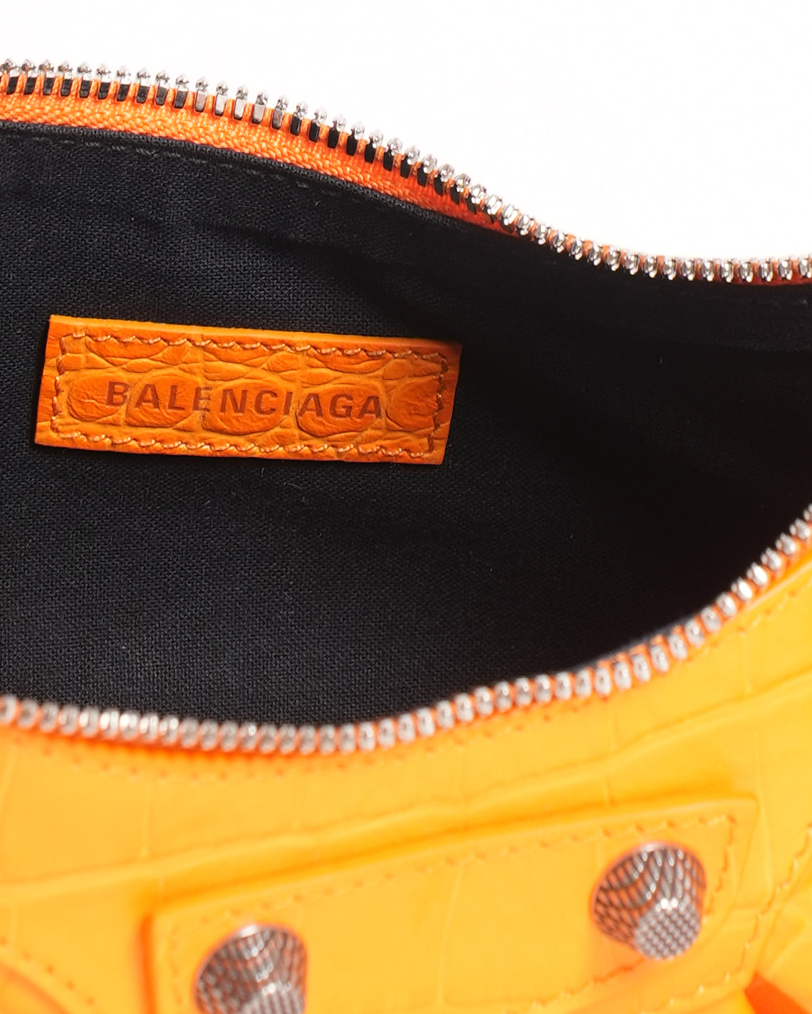 New Balenciaga XS Le Cagole Shoulder Bag In Fluo Orange